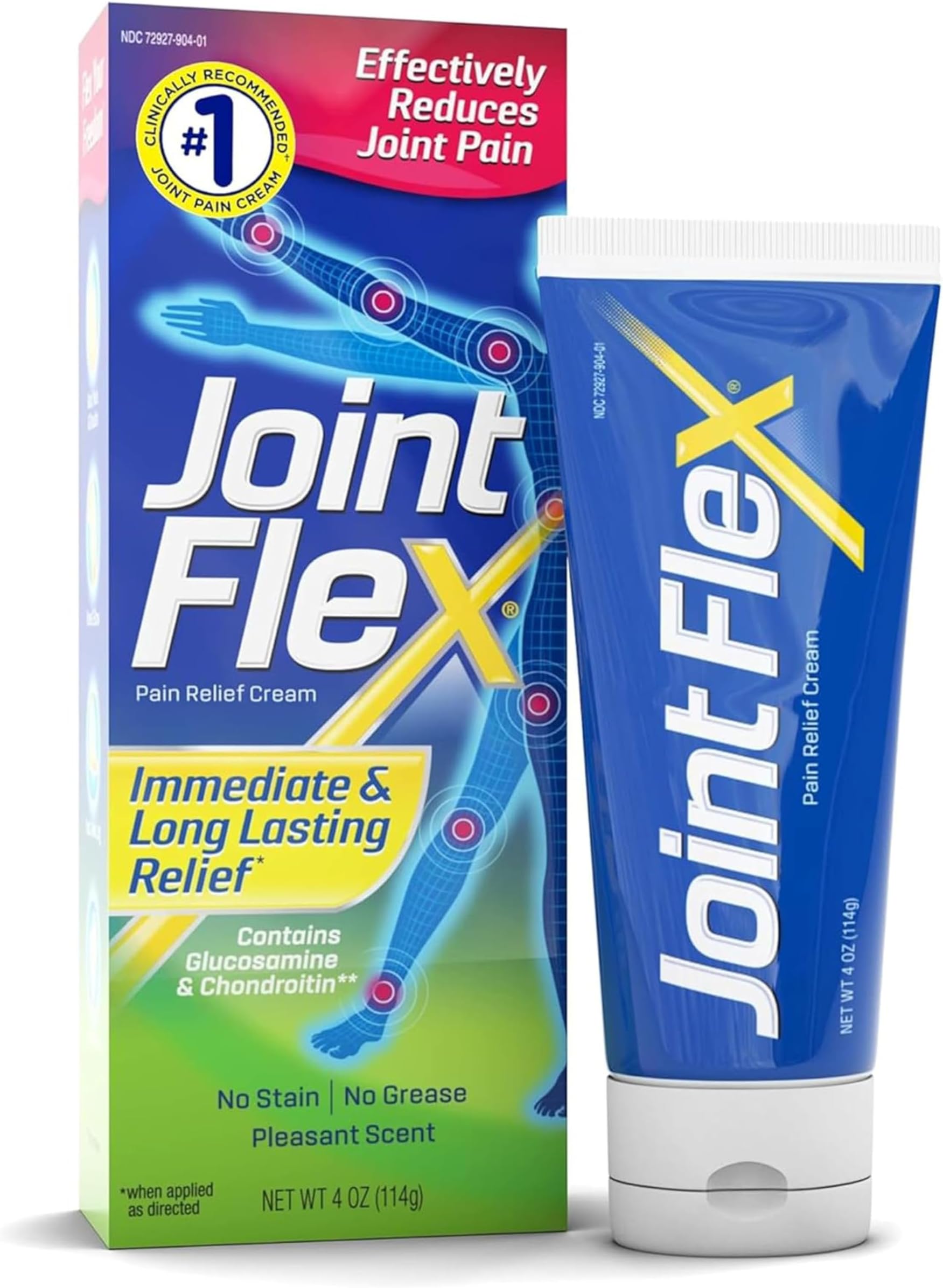 Pain Relief Cream, Arthritis Pain Relief, Joint Pain Relief, 4 Ounce Tube