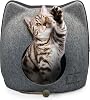Cat Beds for Indoor Cats, Cat House for Large Indoor Cats, Cat Cave Bed, Cat Treats Cat Toys Gift Inside, Cat House Bed, Cat House Grey, grey, light grey, pink