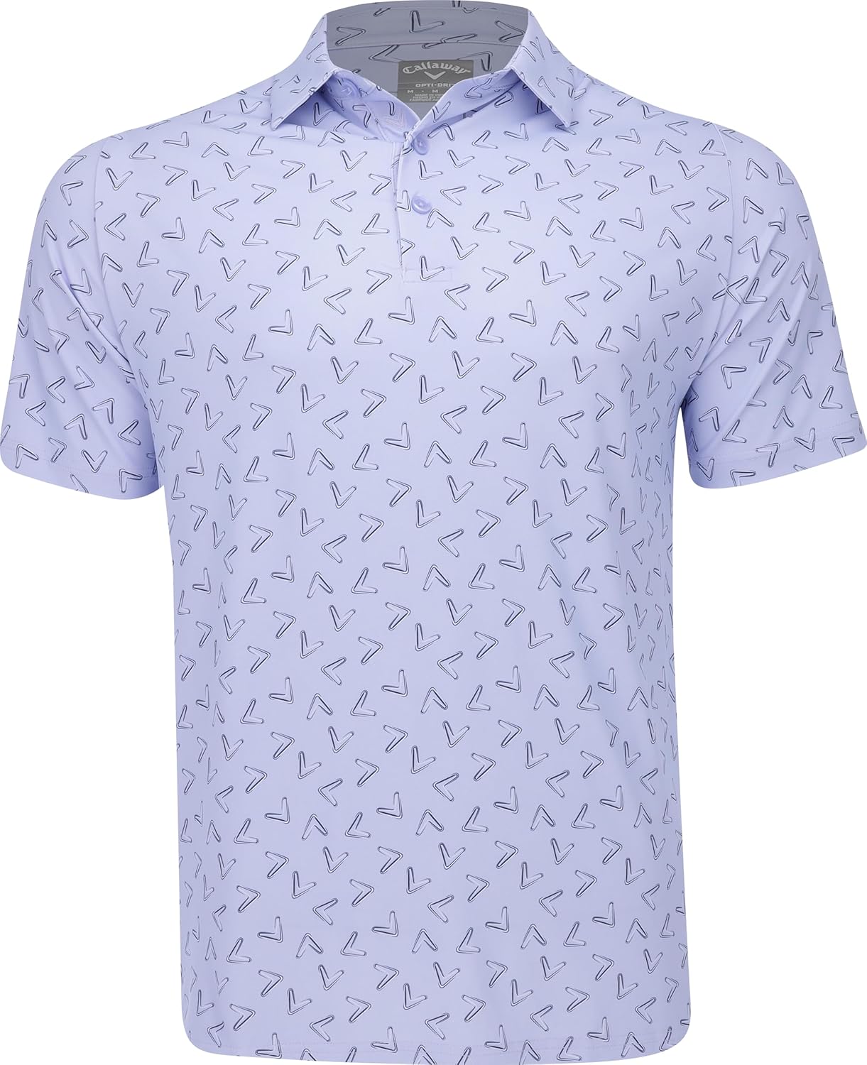 Callaway Mens All Over Large Chev Printed Polo