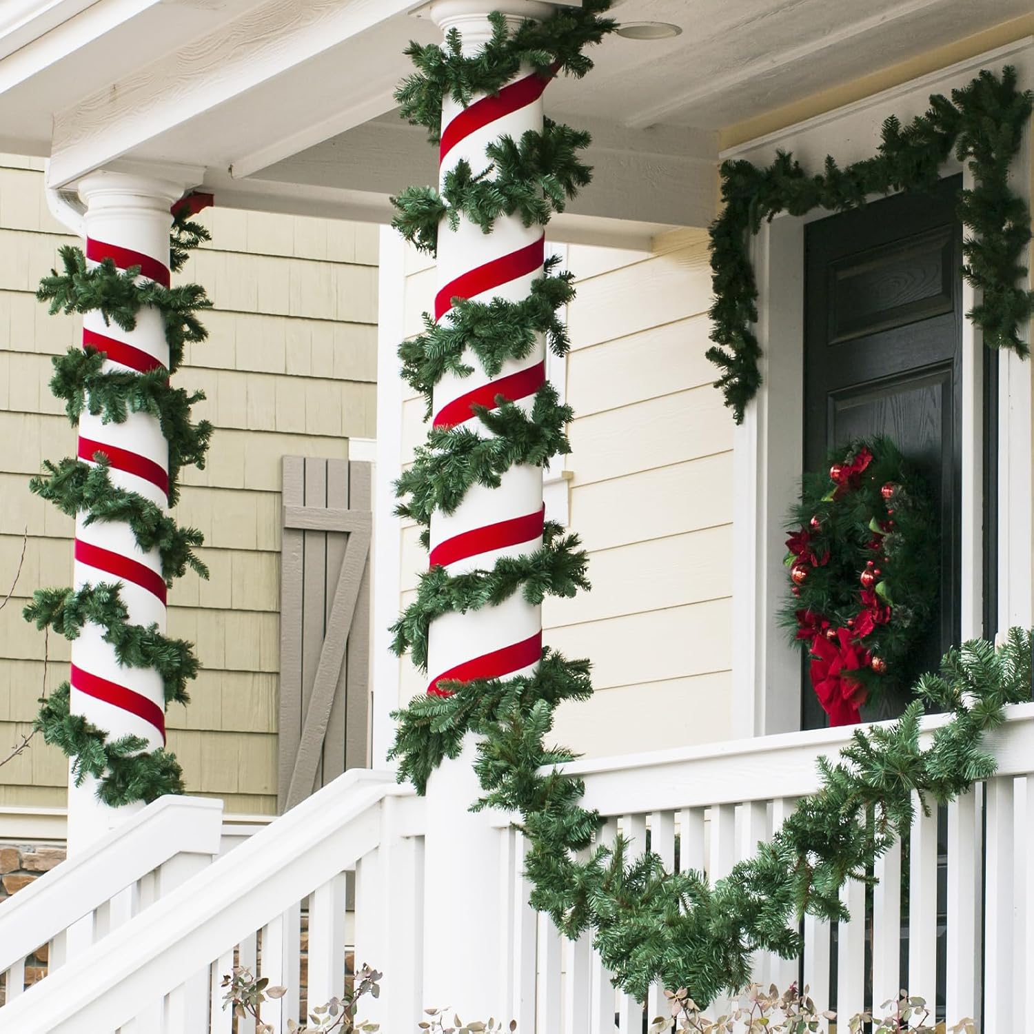 LZNPA 6 Ramas De Pino De Navidad De Tacto Real Con Conos De Pino, Tallos De Pino Suaves Y Flexibles, Tallos Realistas De Navidad Para Jarrones, Coronas, Decoraciones Interiores Y Exteriores