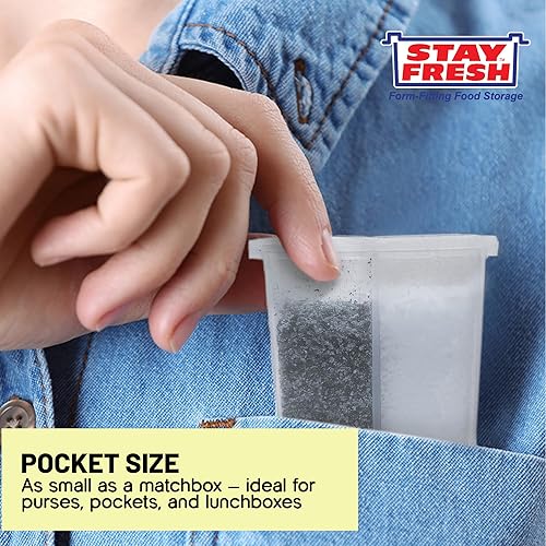 Miniatura 4 de Stay Fresh - Salero y pimentero de viaje - Mini salero y pimentero de viaje - Coctelero de especias portátil y recargable para camping, viajes o