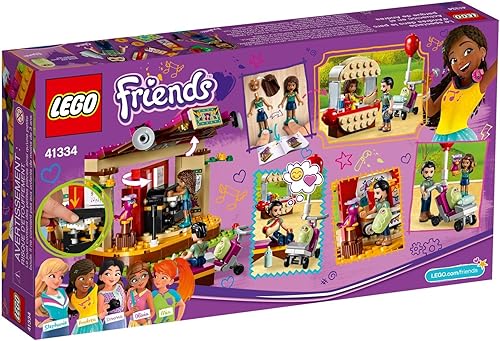 LEGO Friends Andreas Bühne im Park ädchen und Jungen 41334 — šoninis vaizdas