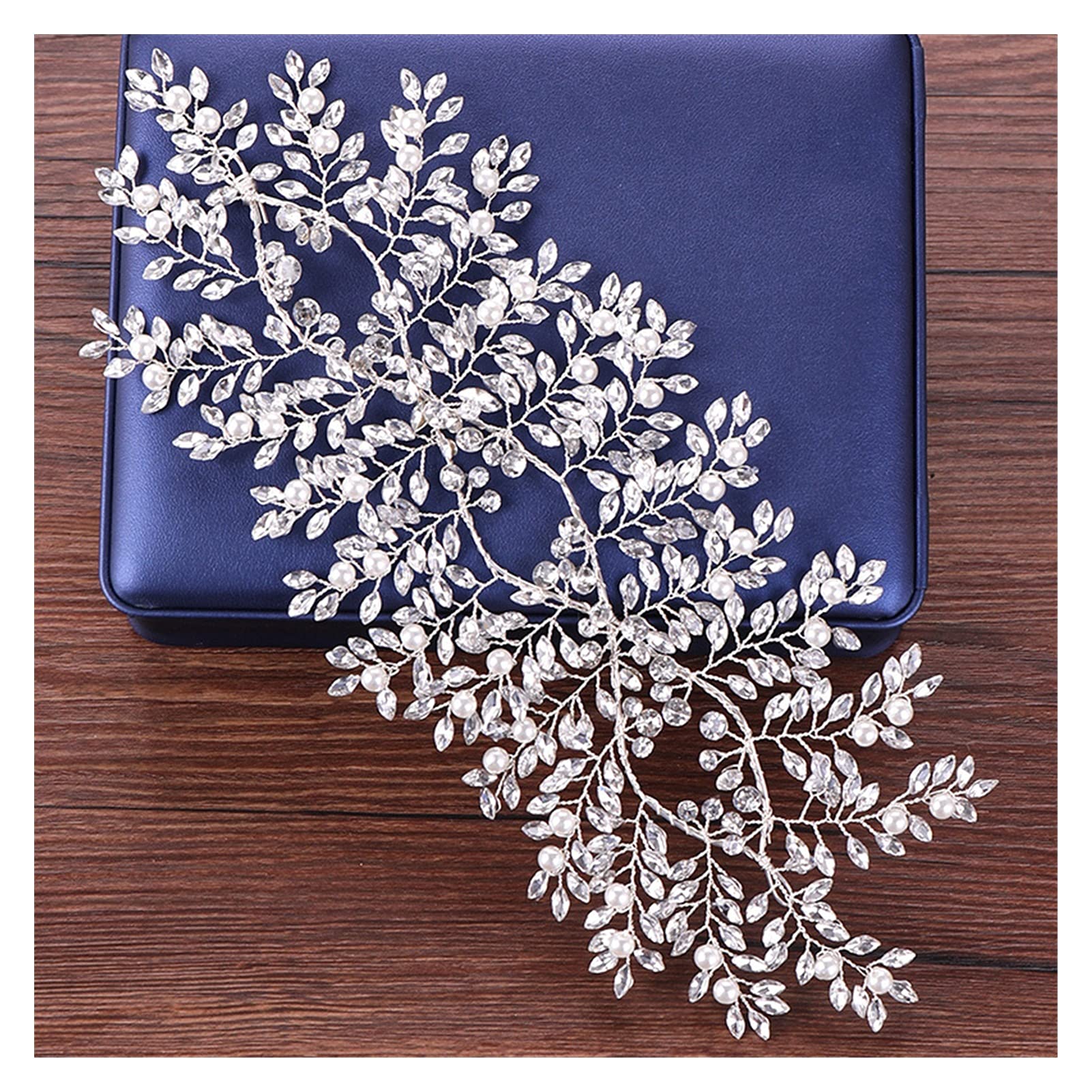 Luxuriöse Strass-Hochzeits-Stirnbänder für die Braut, Kristallperlen-Haar-Accessoires, Haarranke, Strass-Braut-Stirnband, Kopfschmuck