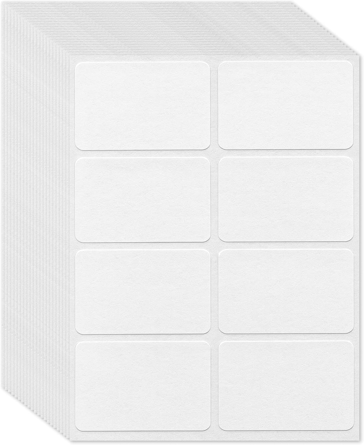 Compulabel Butt Cut Square Corner Labels for Laser and Inkjet Printers, 4 1/4 x 2 3/4 Inches, Permanent Adhesive, 8 per Sheet, 250 Sheets per Carton (331852)