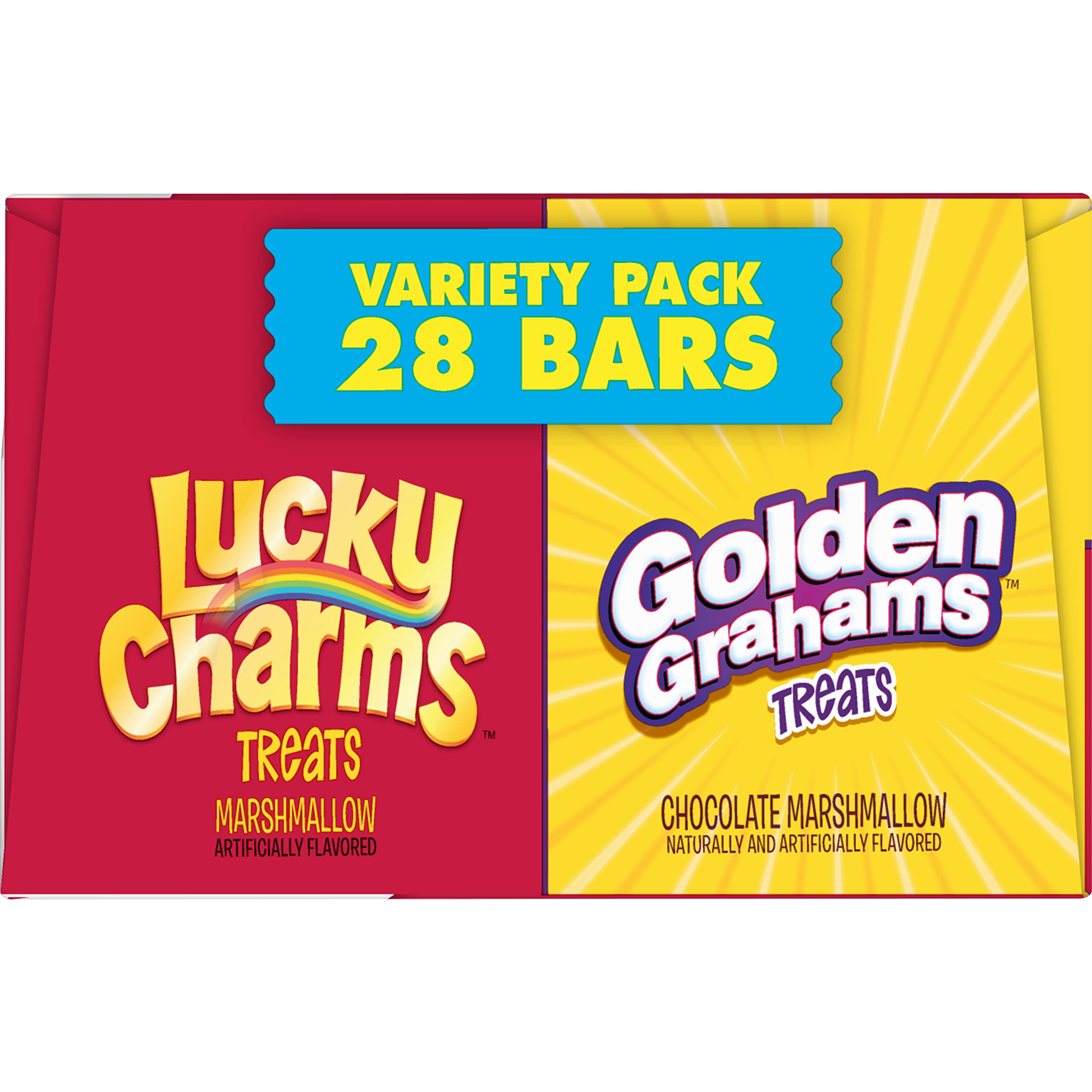 Golden Grahams Lucky Charms Breakfast Cereal Treat Bars Variety Pack