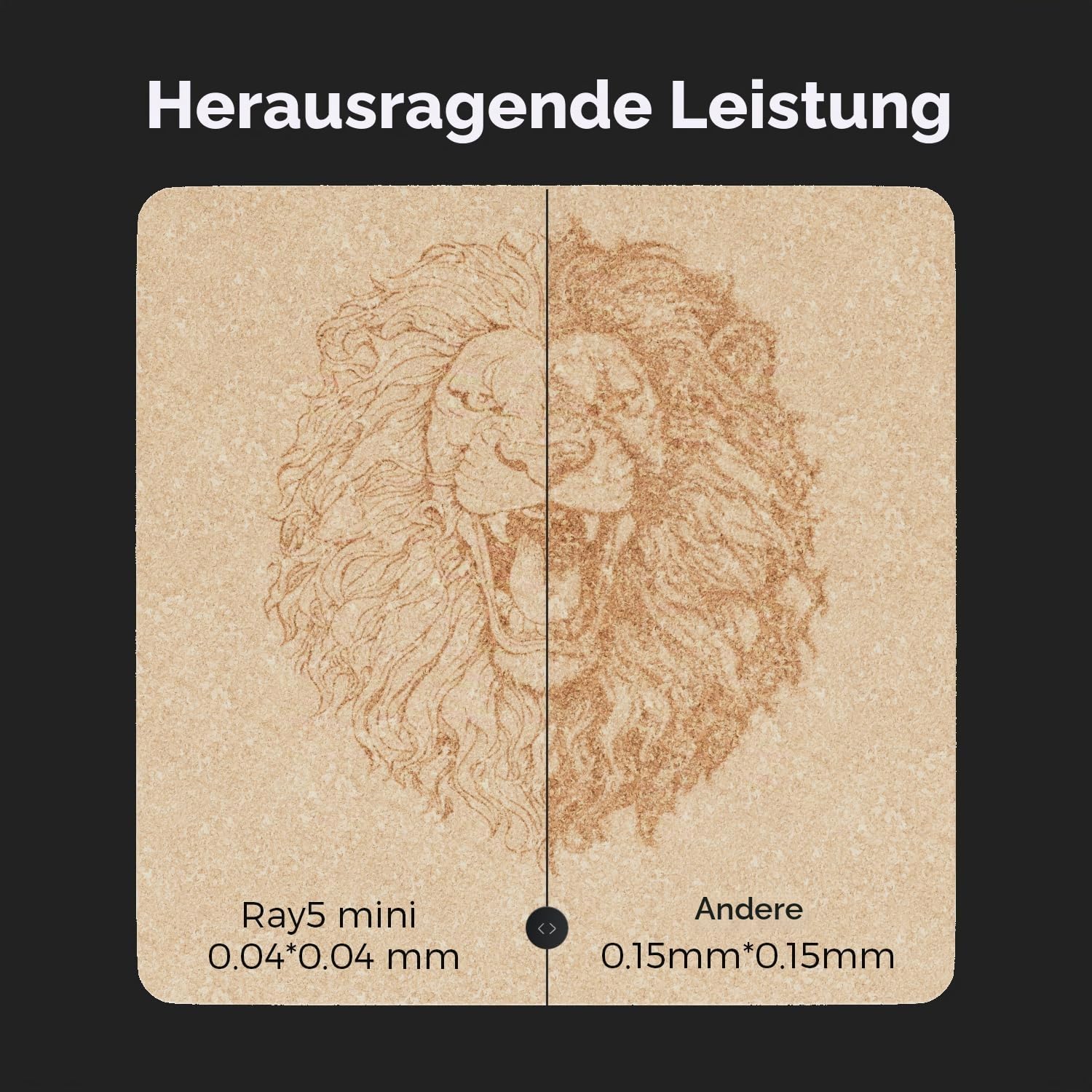 LONGER Ray5 Mini Lasergravierer, Kompakte CNC-Graviermaschine für DIY und Personalisierung, mit WLAN und Not-Aus-Funktion, 2.5W, für Holz, Metall, Acryl und Leder, Arbeitsbereich 140 × 130 mm