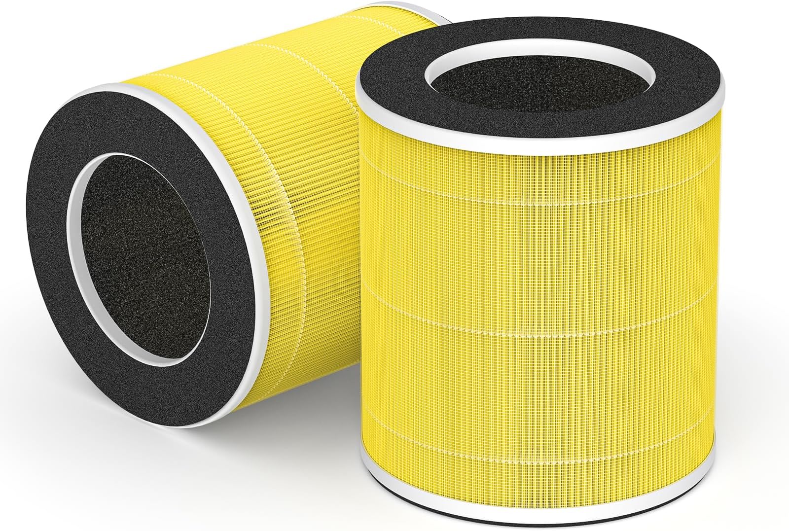 2-pack AP201 Replacement, Compatible with DAYETTE AP201 Air Purifier, 3 Stage Filtration System，True H13 HEPA Filter, Pet Dander Filter, Yellow