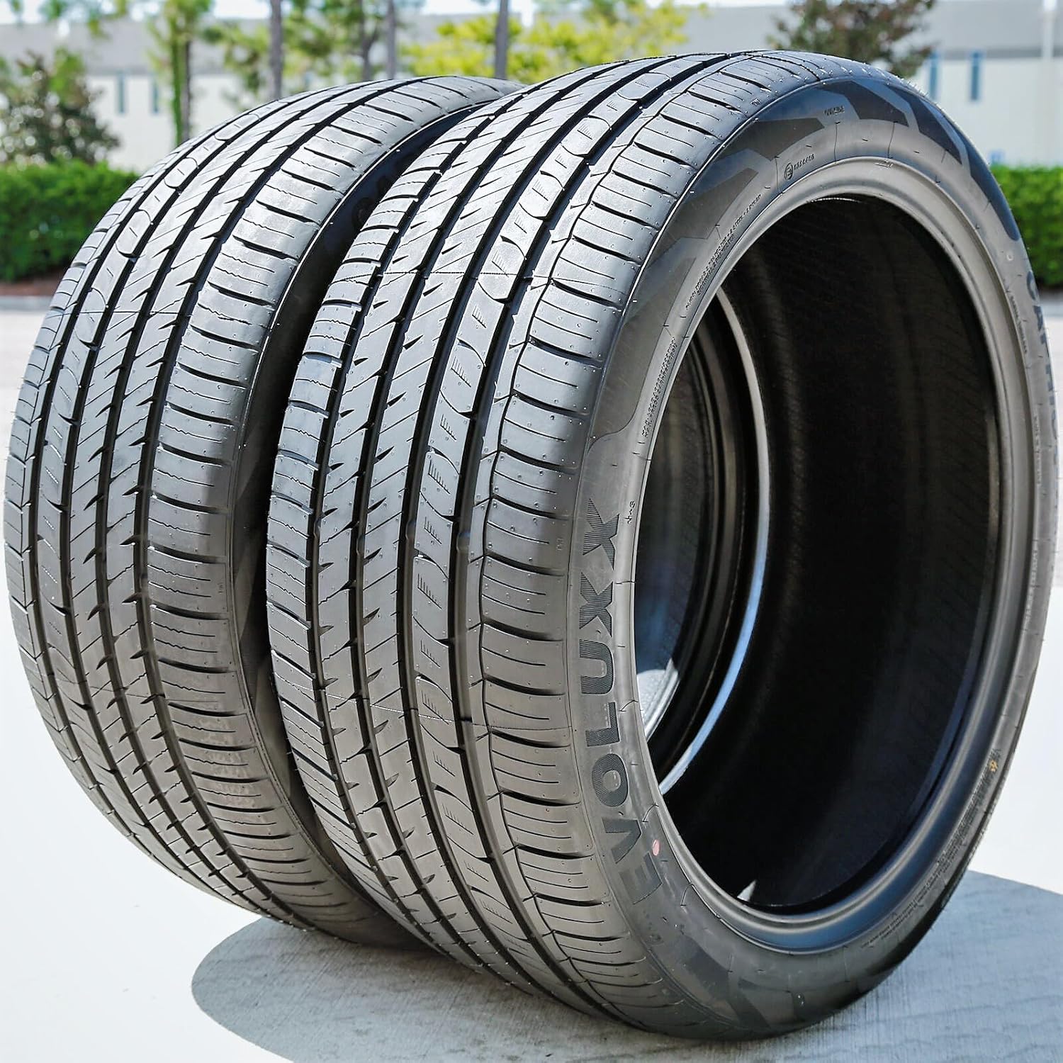 Set of 2 (TWO) Evoluxx Capricorn UHP All-Season Truck/SUV Performance Radial Tires-265/40R22 265/40/22 265/40-22 106V Load Range XL 4-Ply BSW Black Side Wall UTQG 480AA