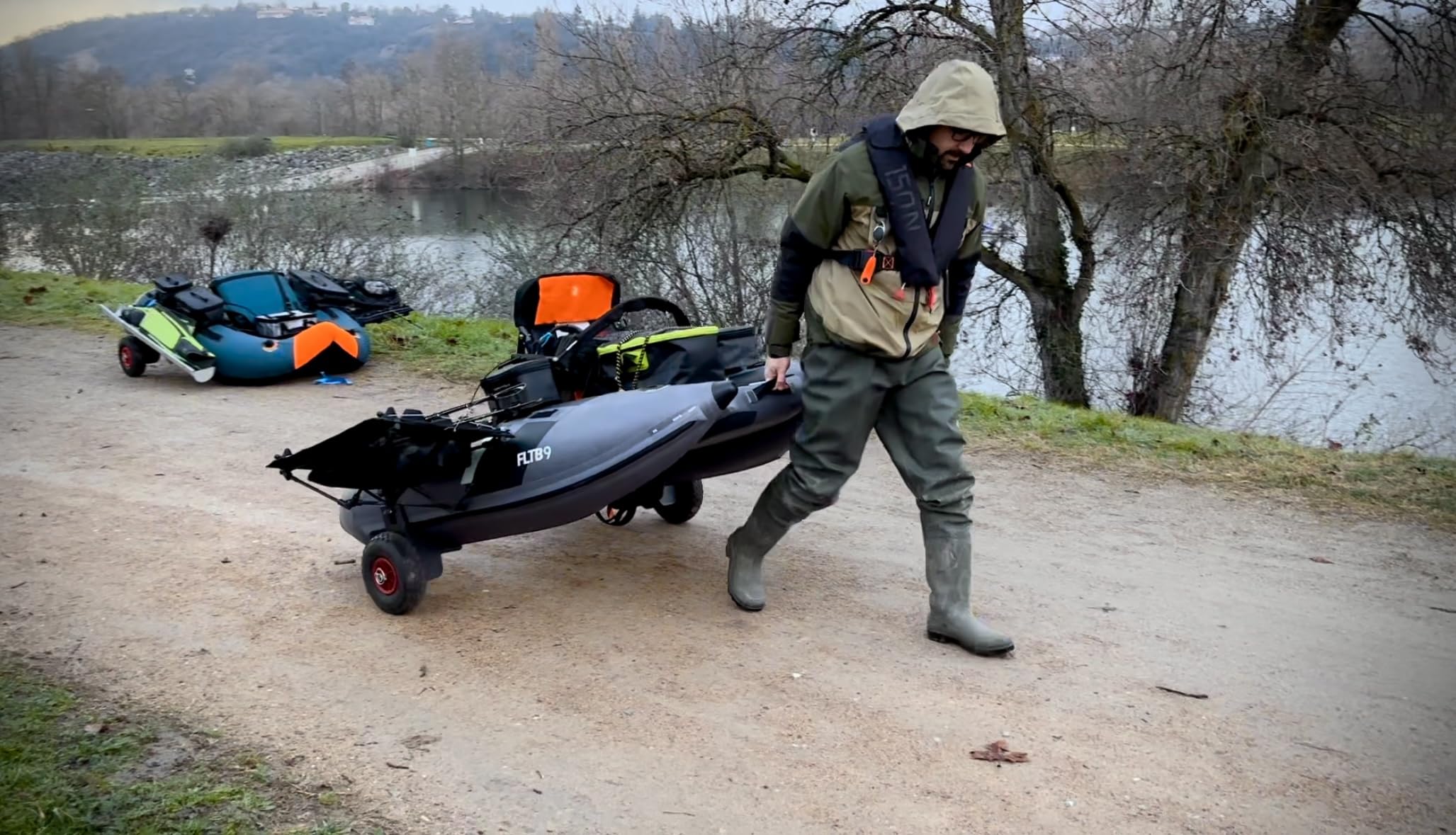 Générique Kit Roues Float Tube FLTB9 CAPERLAN