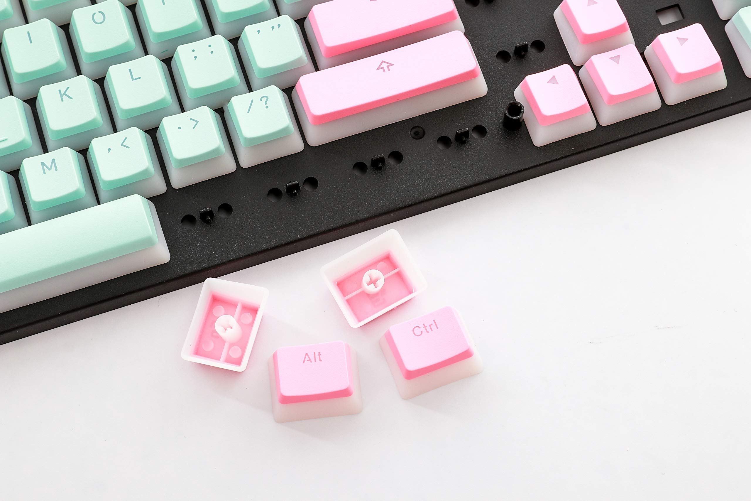 Buy HK Gaming Pudding Keycaps Set Doubleshot PBT Keycap Set Full 108 OEM Profile Key Set