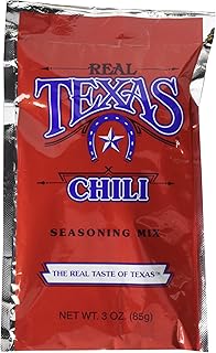 Real Texas Chili Seasoning Spice Mix - 3 Ounce (4 Pack)