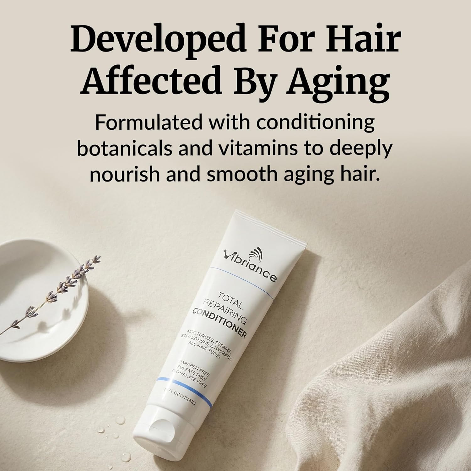 Vibriance Total Repairing Conditioner - Thickening Biotin Conditioner for Aging Hair for Women and Men - For Thinning Hair, Dry Scalp