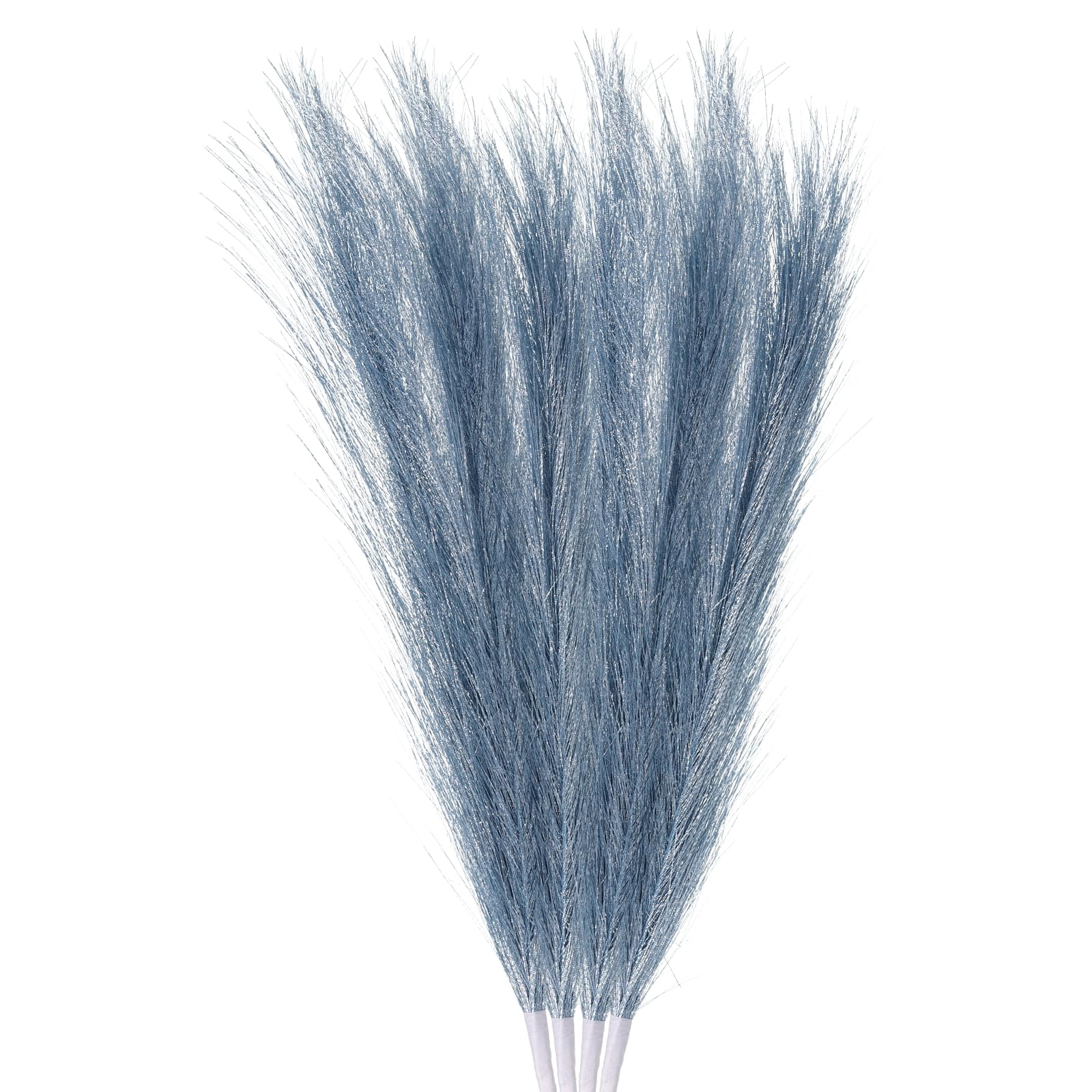 Herbe de la pampa artificielle 45 cm bleu clair faux plumeau pour décoration intérieure vase
