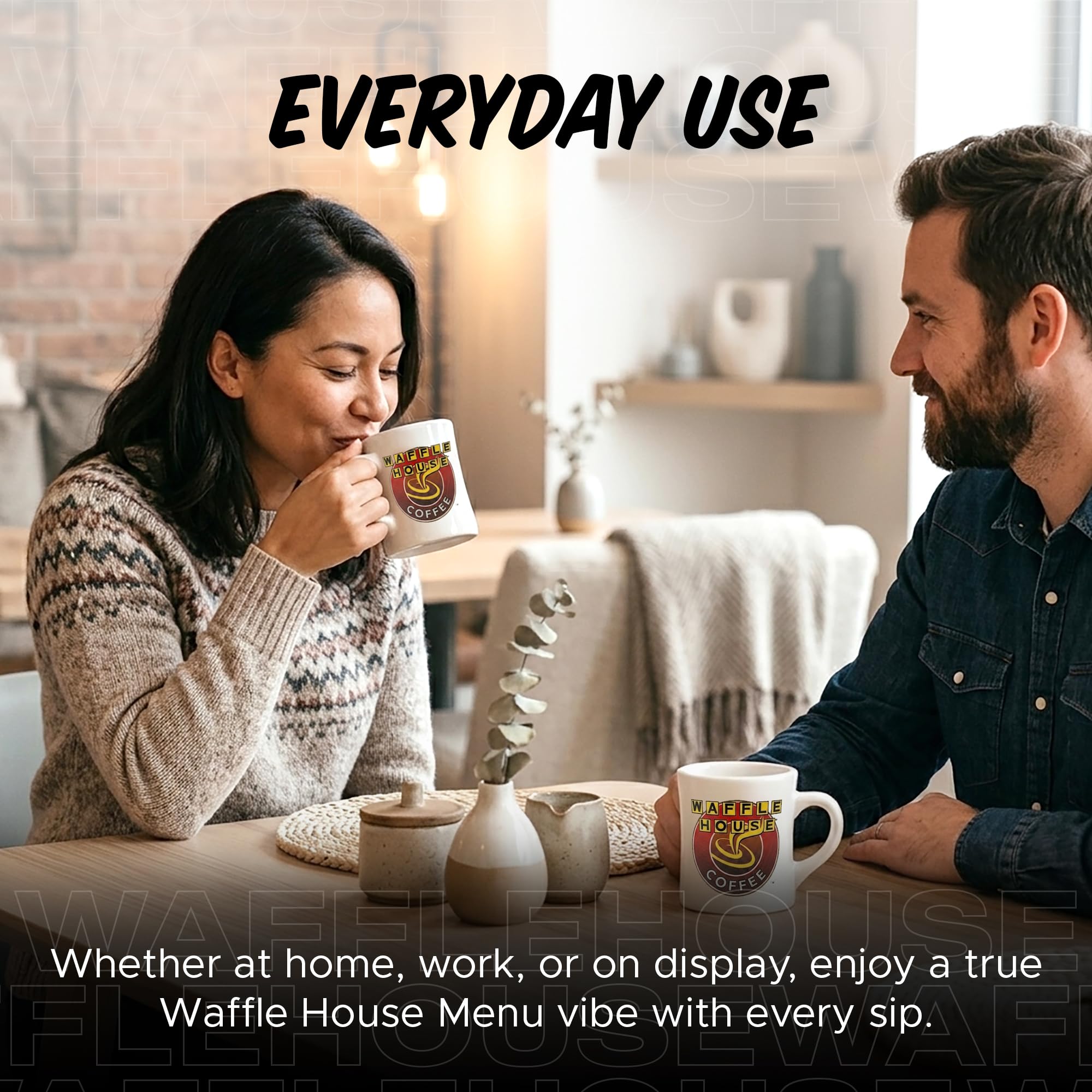 Amazon.com: Waffle House Classic Coffee Mug in Gift Box  9 oz Ceramic  Diner-Style Cup  Iconic Logo, Ideal Gift for Coffee Lovers : Home & Kitchen