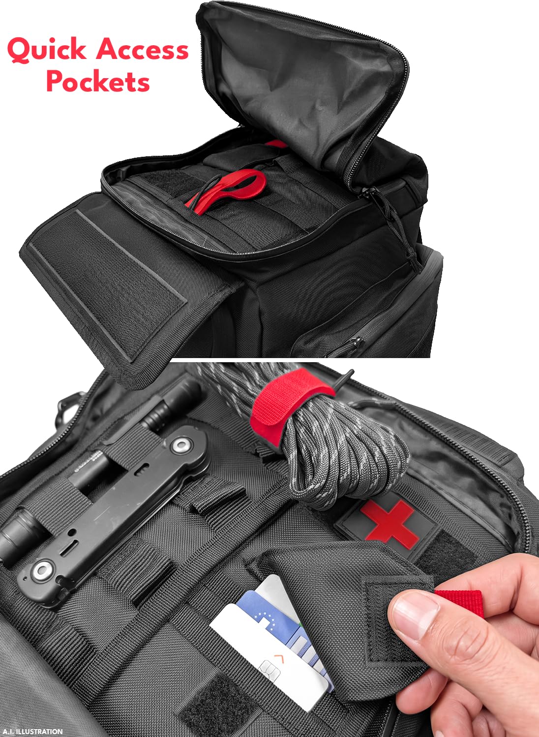 ACE Schakal Duffle Bag - Taktische, robuste Einsatz-Tasche für Outdoor-Sport