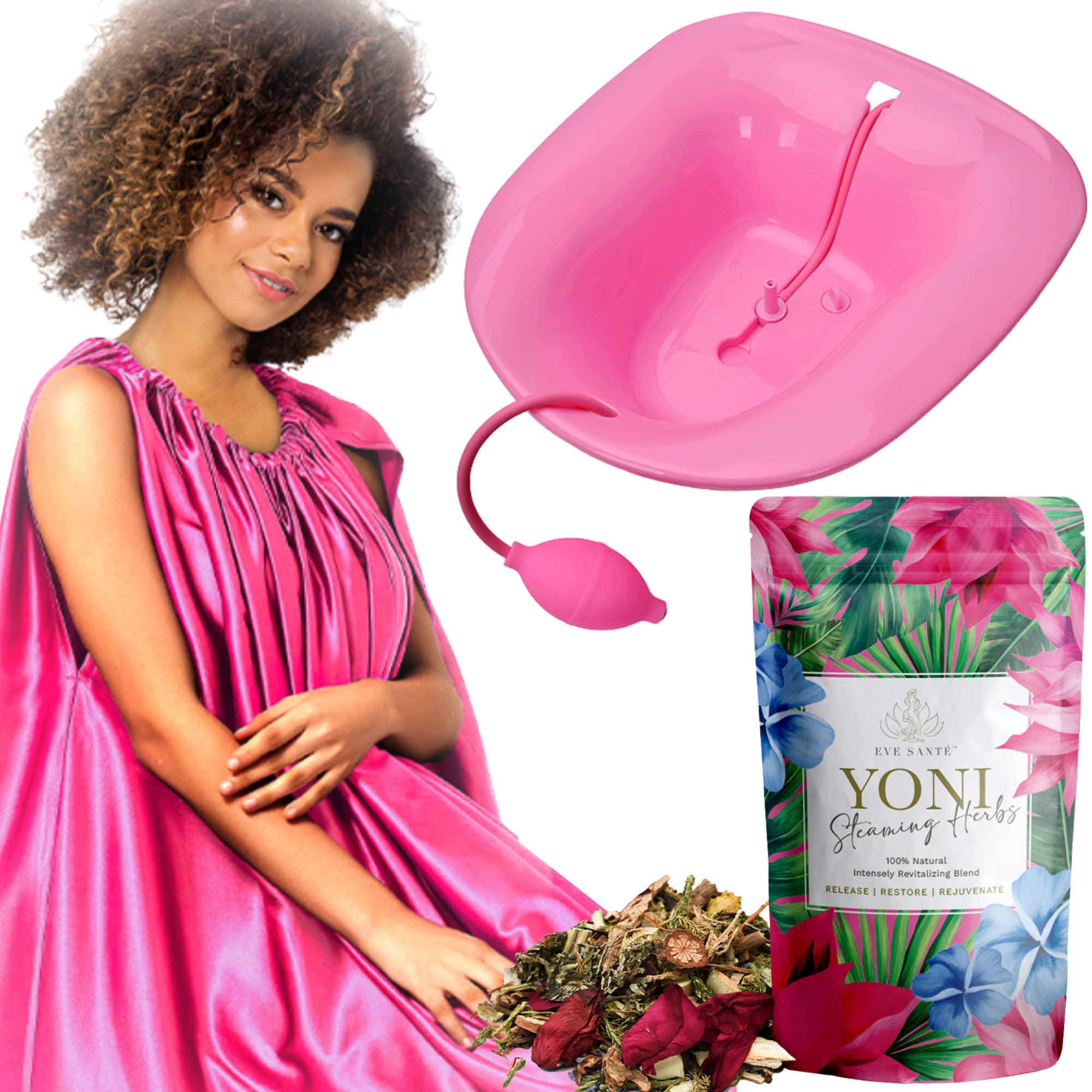 Buy COMPLETE Yoni Steam Kit Includes a Pink Over the Toilet V Steam
