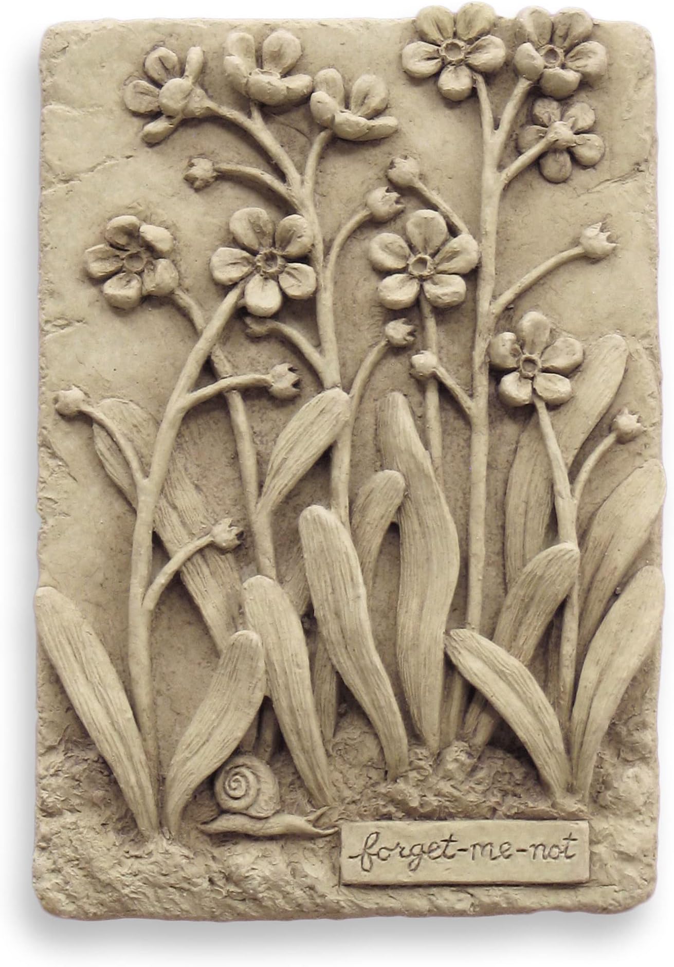 Carruth Studio Forget Me Not - Floral Wall Plaque with a Message of Remembrance, Sympathy Gift for Funeral, Memorial, or Celebration of Life, Forget Me Not Flower Plaque 4.5"