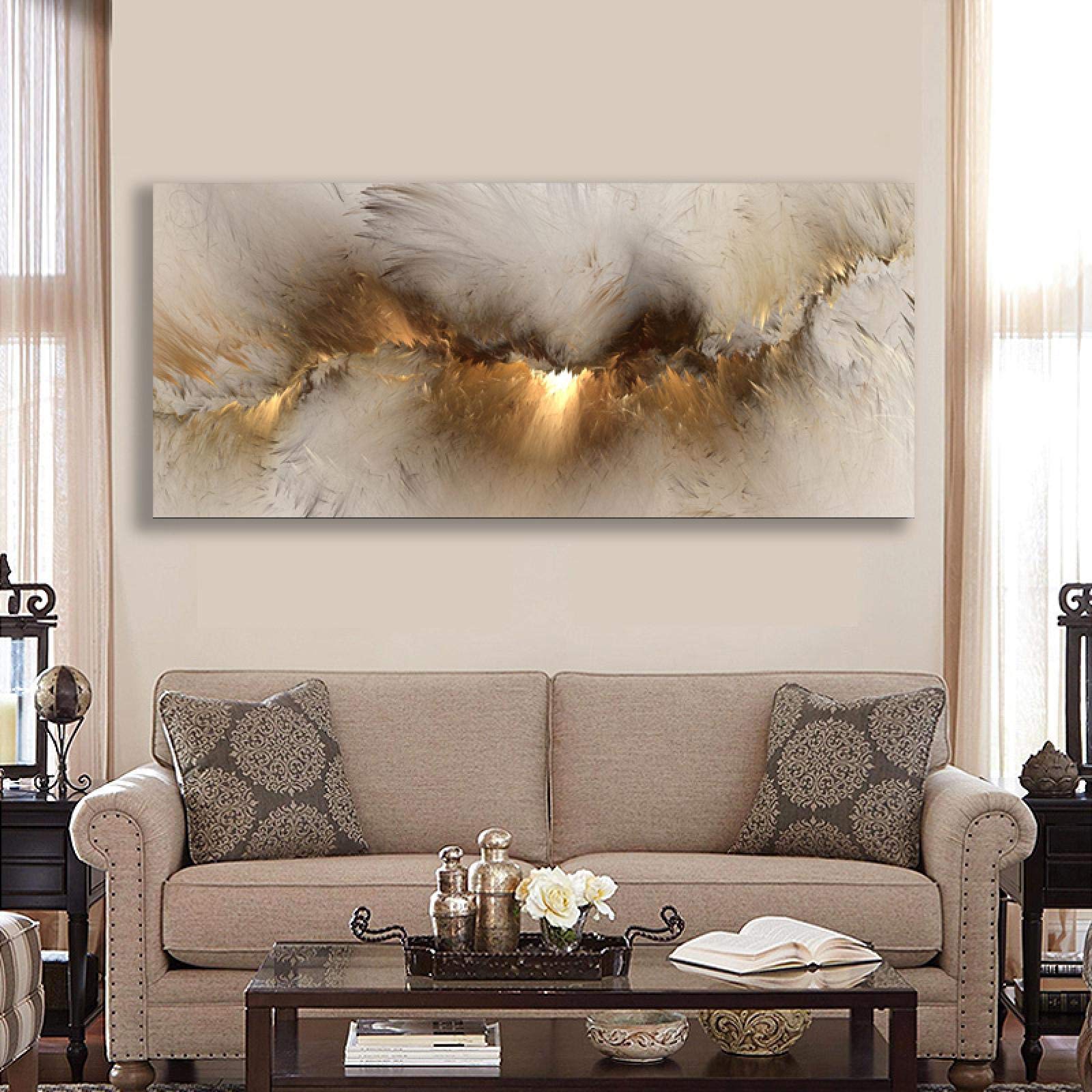 Affiche d'art moderne grand format 80x160cm pour habiller un mur de sejour contemporain