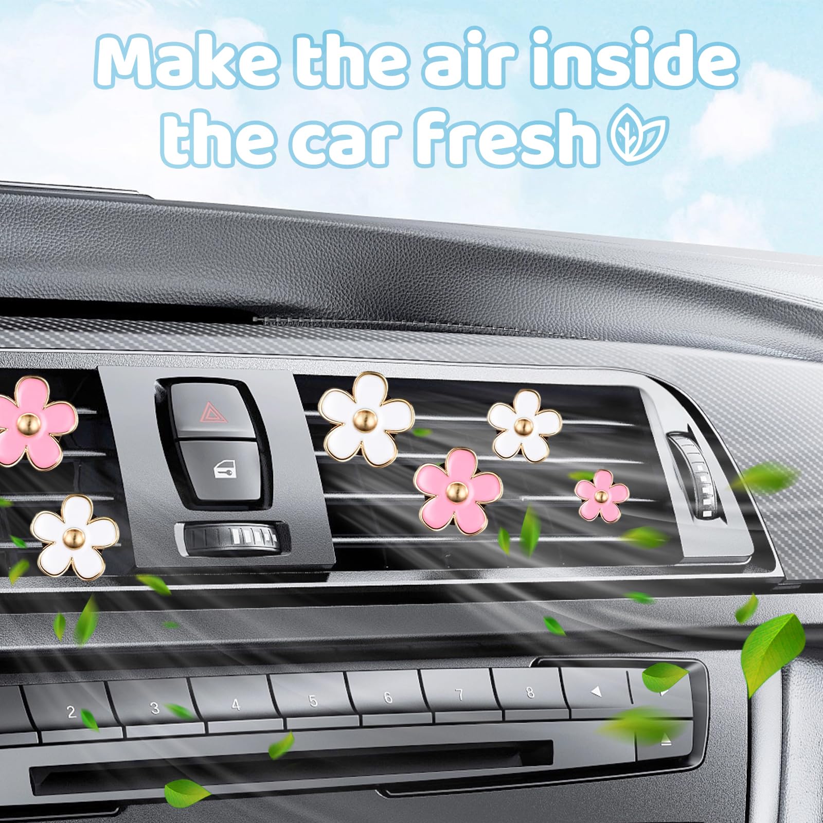 LOT DE 6 Clips De Ventilation Pour Voiture, Désodorisants En