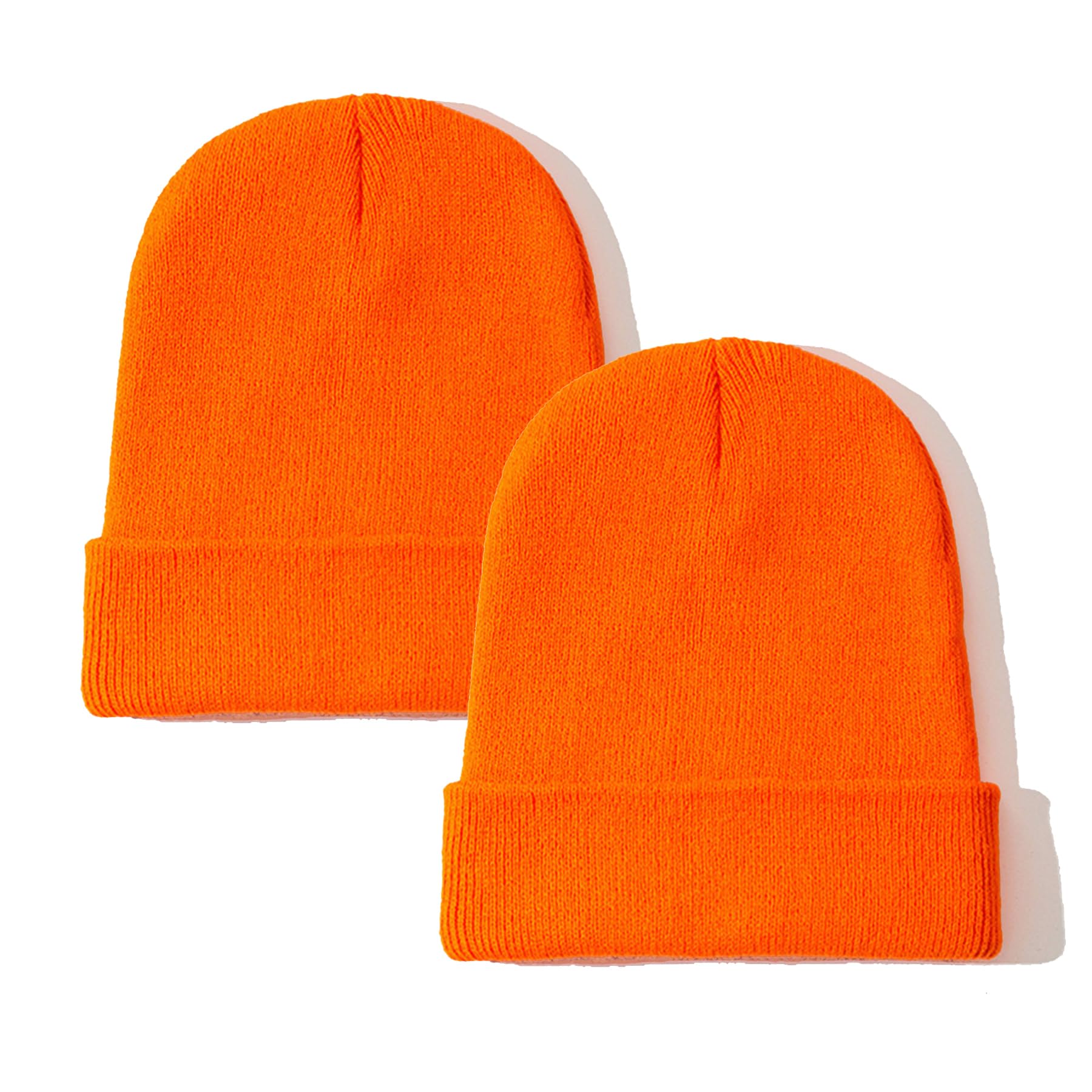 PFFY 2 Packs Unisex Beanie Hats for Men and Women Knit Winter Beanies