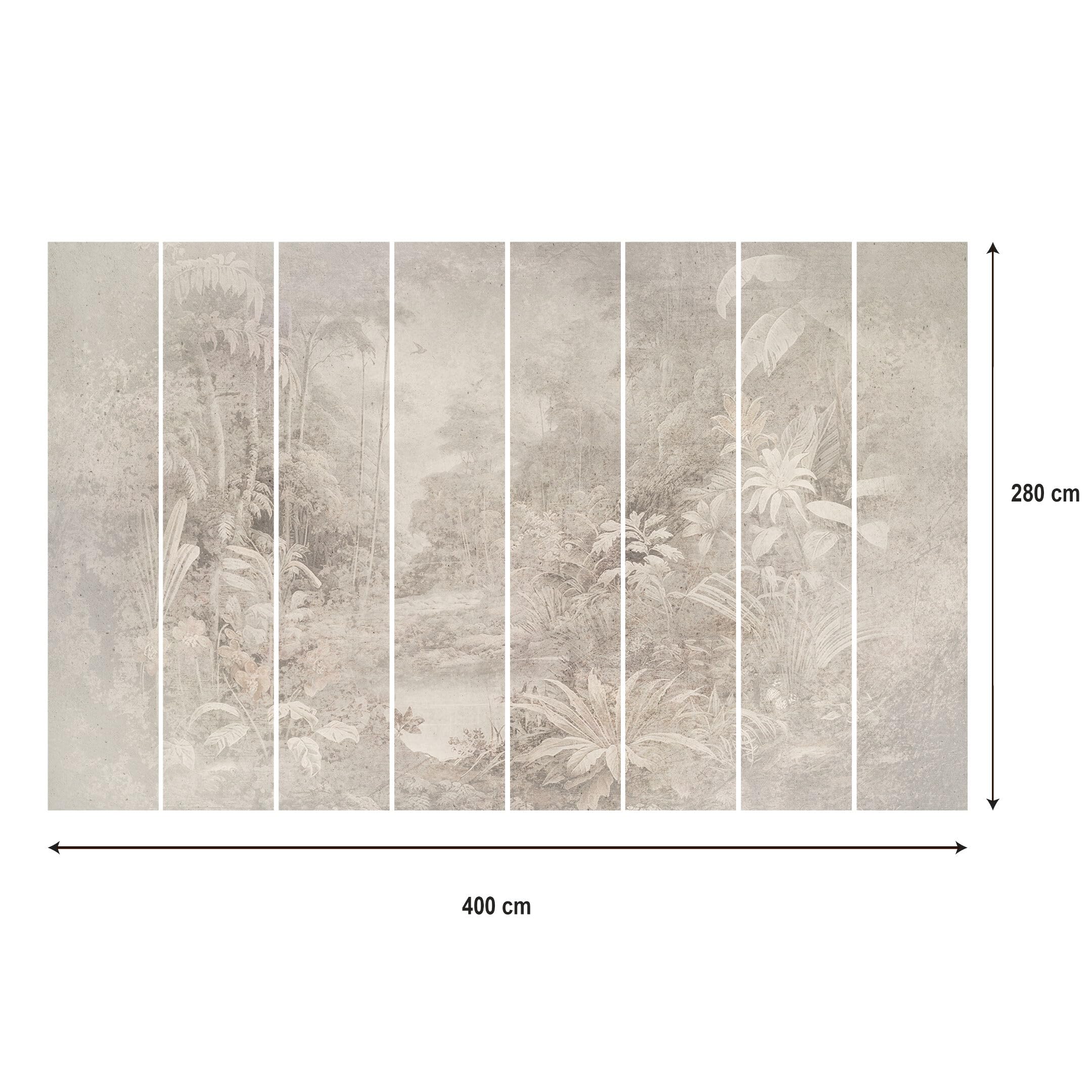 Papel Pared 250x175 cm - Papel Pintado Pared con motivo Naturaleza - Papel Pared Moderno para Salón y Dormitorio - Fotomurales Fácil de instalar - Selva 5