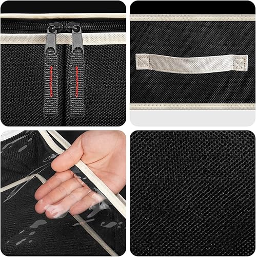 Miniatura 2 de Almacenamiento debajo de la cama, paredes laterales resistentes y asa reforzada en la parte inferior, tela con cremallera resistente con estructura