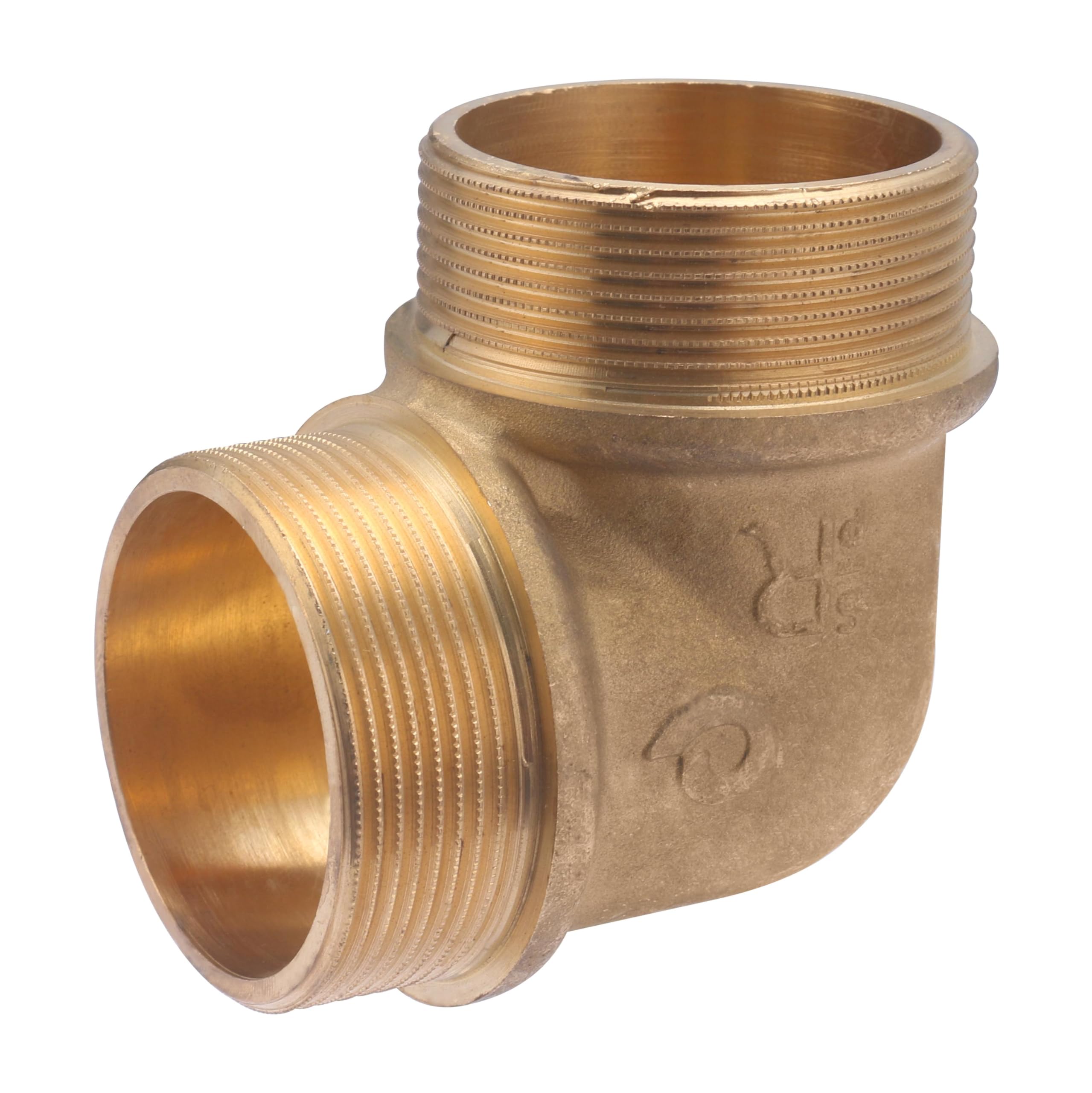 Gomito in ottone maschio uguale 2' | Per deviazioni in impianti idraulici e riscaldamento | Connessione resistente, precisa e durevole | QUICK PLOMBERIE