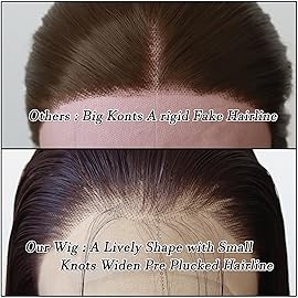 BTWTRY 99J Wig Long Straight 99J Burgundy Synthetic Lace Front Wigs Pre Plucked Natural Hairline for Black Women Heat Resistant Fiber Hair Cosplay Daily Wear Wig (99J)