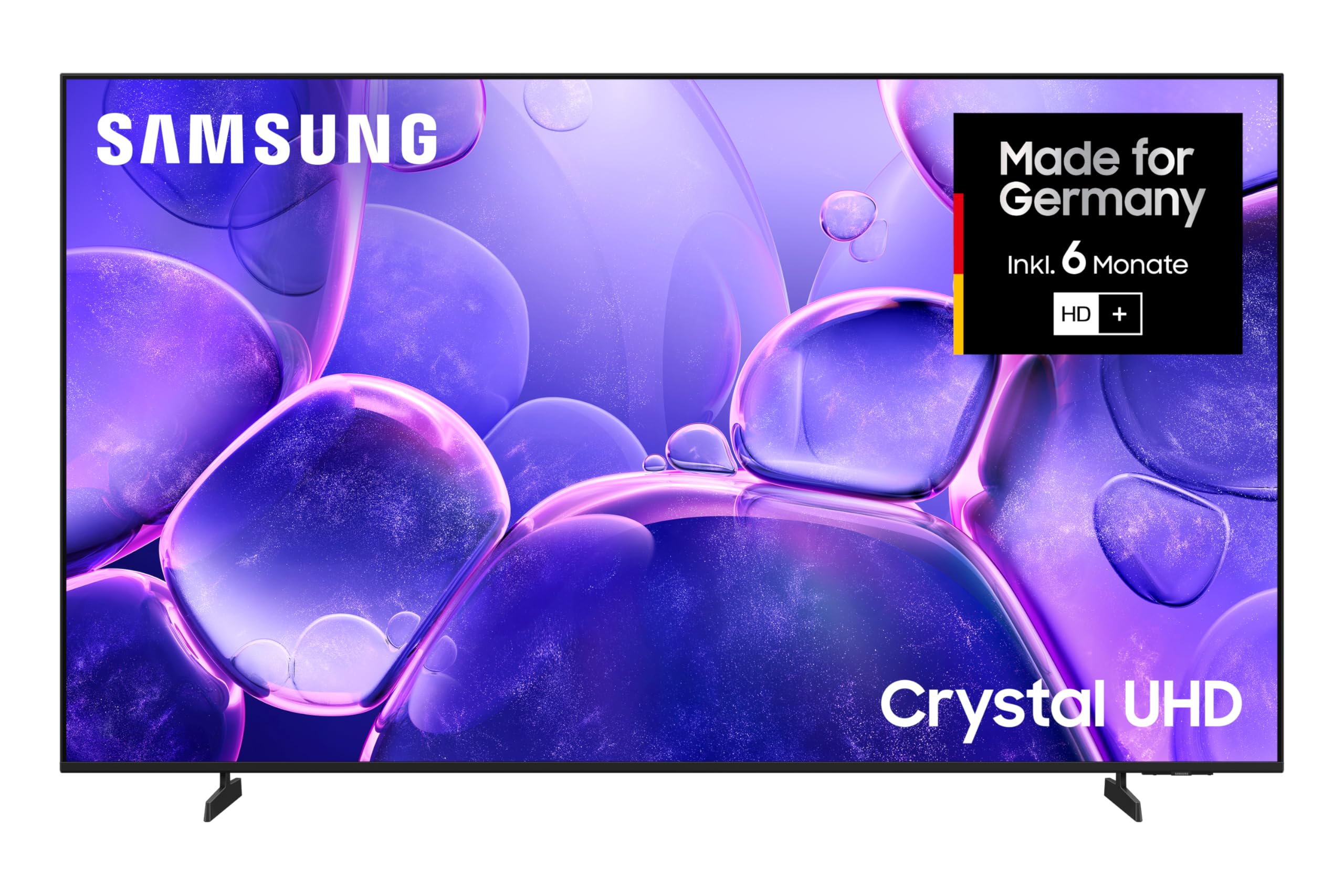 Samsung Crystal UHD U8079F 4K 75 Zoll (189 cm) LED Fernseher, Crystal Prozessor 4K, MetalStream Design, SmartThings, AI Upscaling, Gaming Hub, Knox Security, Kostenlose Inhalte, Smart TV