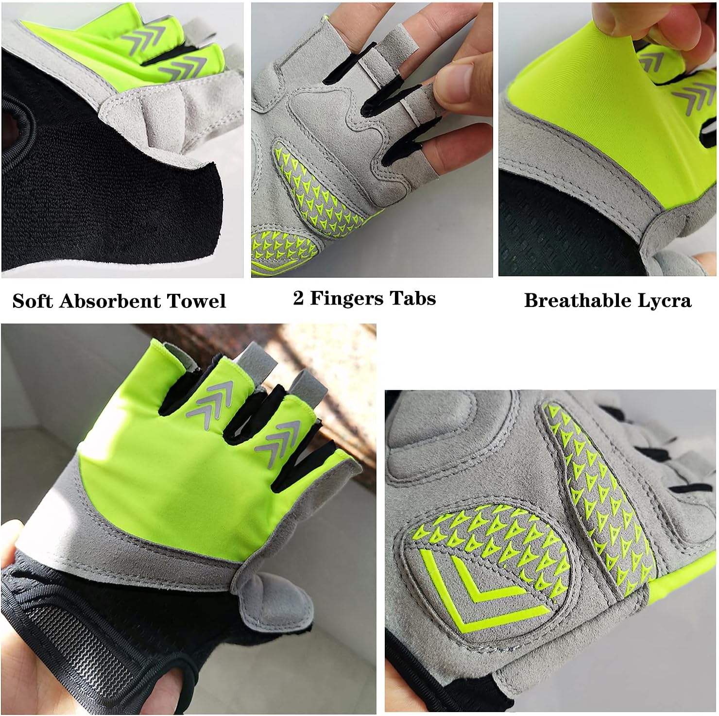 ROVOS Bike Gloves Men & Women Cycling Gloves Bicycle Gloves Bicycling Gloves Half Finger Breathable Mountain Sports MTB Road Biking Gloves : Sports & Outdoors