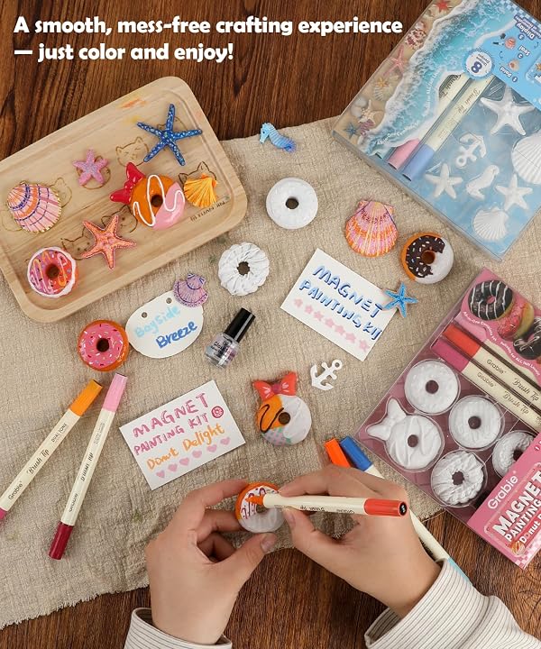 Grabie Magnet Painting Kit, DIY Fridge Magnets, Donut Delight by Grabie - Used condition - Image 5