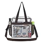 Oraben Clear Bag Stadium Approved 12x6x12 Clear Tote Bag with Removable Strap Lunch Bag for Work Sports Festival