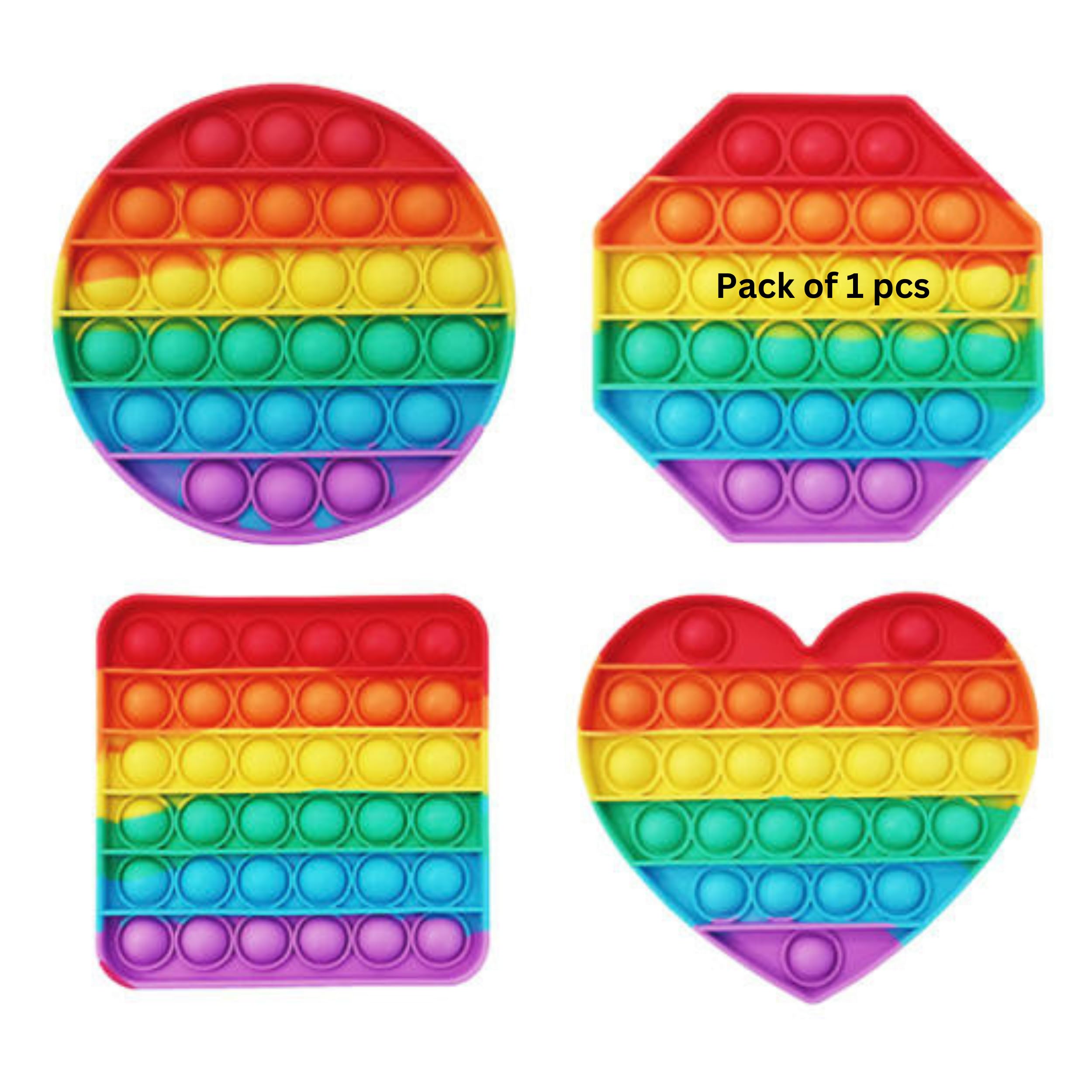 Lefan Pop It Fidget Sensory Toys, Stress Relief Silicone Pressure Relieving, Squeeze Novelty Gifts for Kids Children Adults - Pack of 1 Color as Per Stock (Random Design) (B0D5YJNXNM) Amazon Price History, Amazon Price Tracker