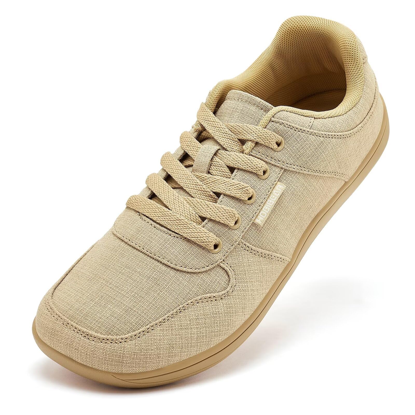 HOBIBEAR Zapatillas de Lona Unisex Zapatos Descalzos Anchos para Hombre Zapatillas de Moda para Mujer Zapatos Casuales clásicos Suela Zero Drop