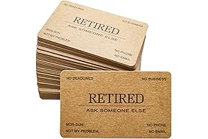 50 Pack Funny Retirement Cards