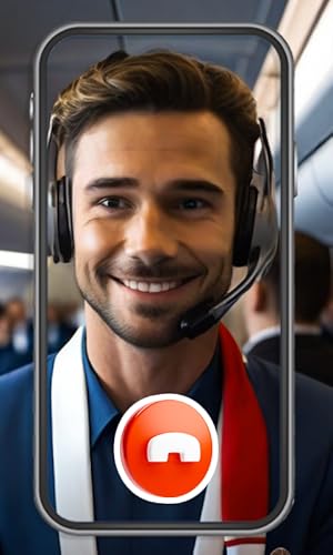 Prank Flight Attendant Video Call & Voice Call - Gift Prank Flight Attendant -(NO ADS)