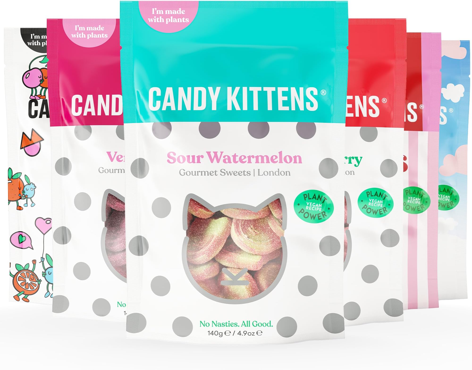 Candy Kittens Vegan Sweets - Sweet Lovers Collection (13 x 140g), Christmas S...