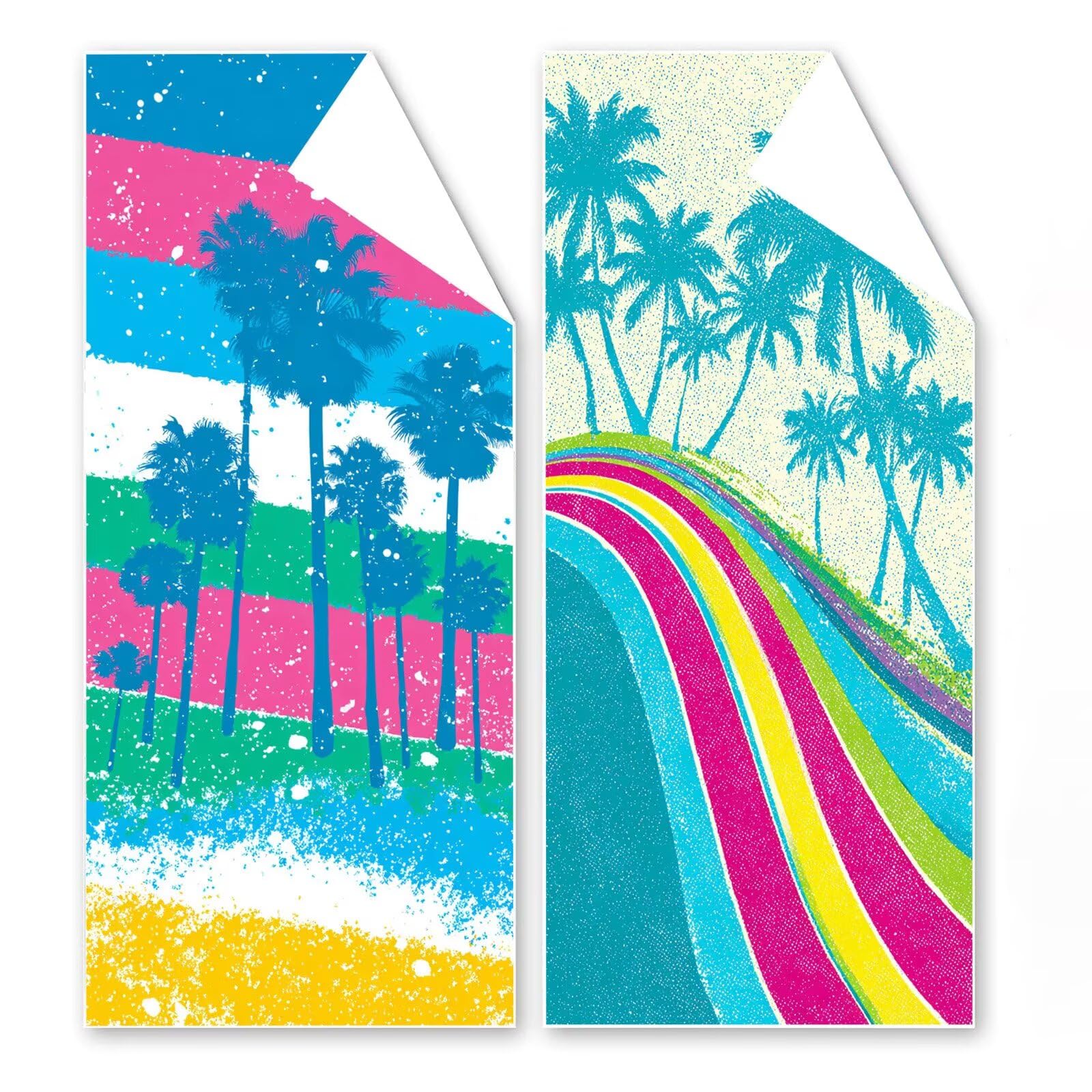 Telo Mare Microfibra 90x180 cm Telo Mare Grande, Asciugamano Palestra Assorbente Asciugatura Rapida, Asciugamano Mare Antisabbi Stuoia Spiaggia per Piscina, Campeggio, Viaggio - Strisce Blu G1-1054