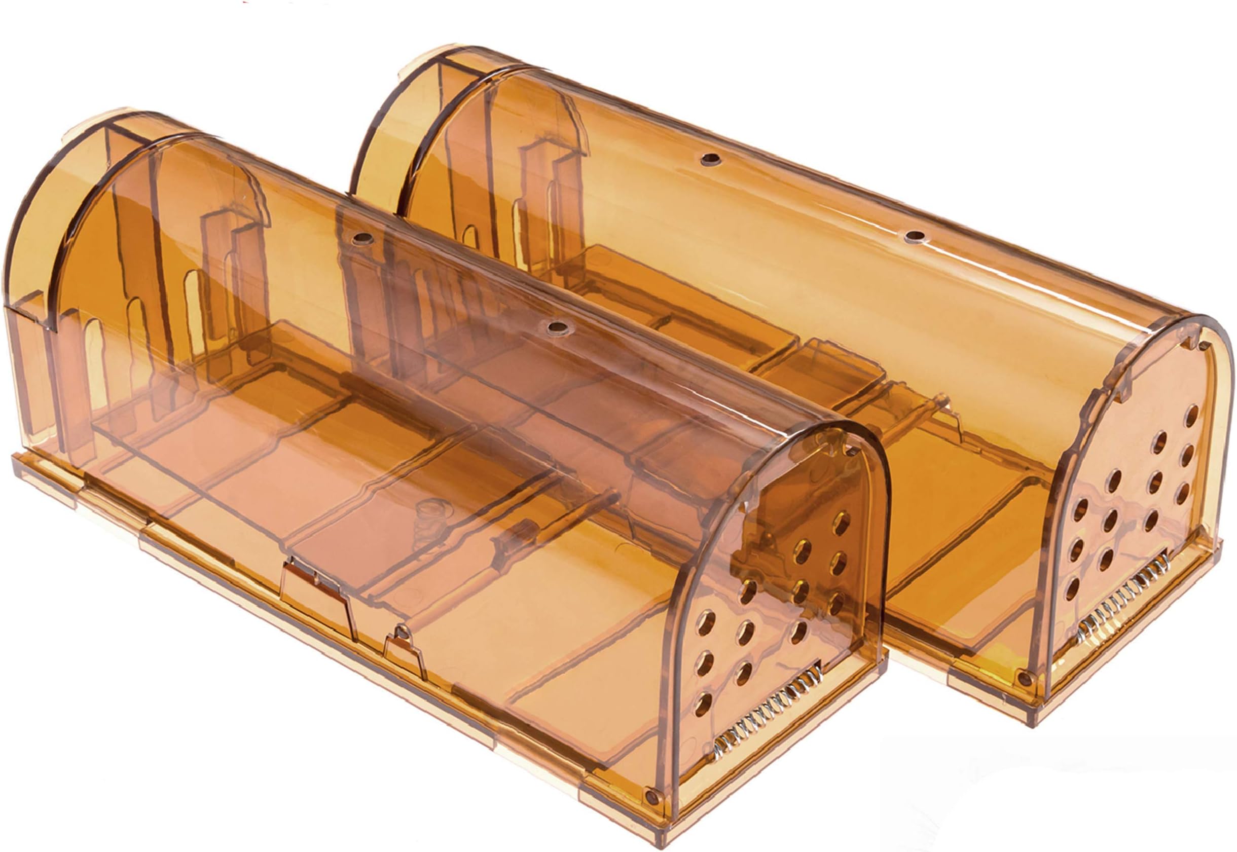 CaptSure 11 Original Humane Mouse Traps, Easy to Set, Kids/Pets Safe, Reu, Brown