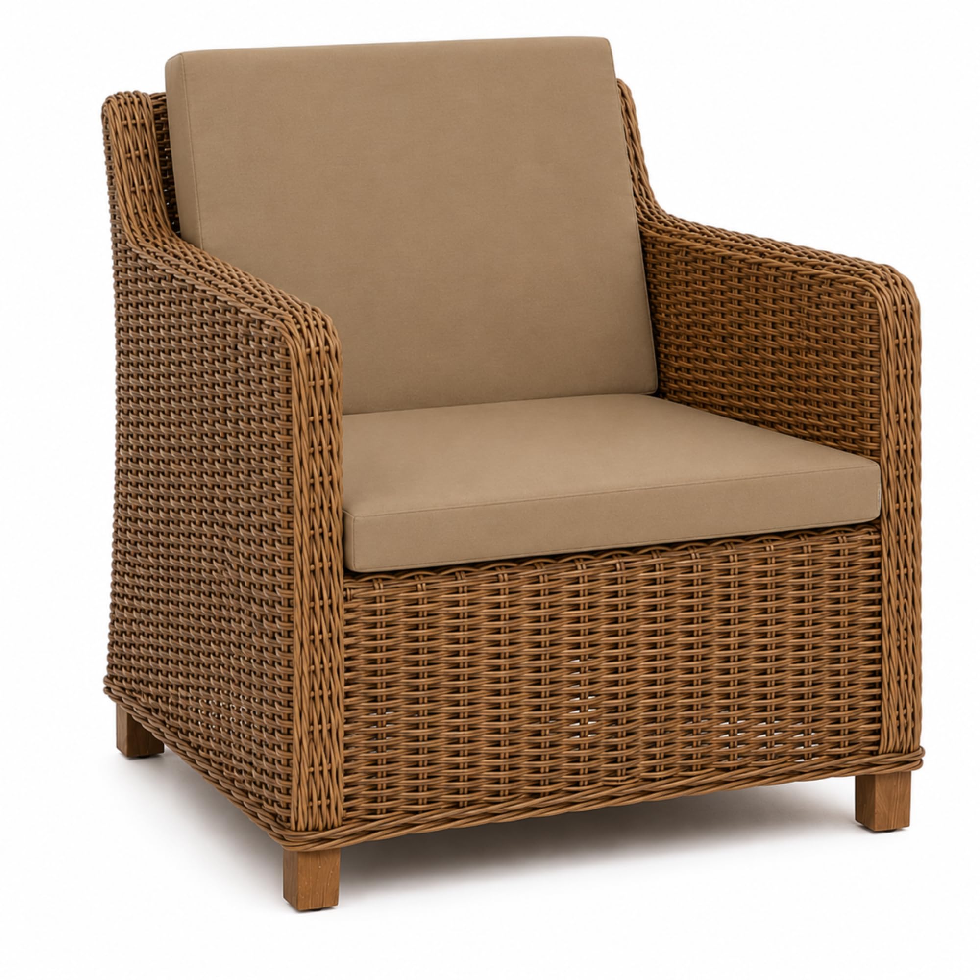 Cuscini Per Divano Esterno Giardino e Poltrone, 57 x 51 x 5cm, Alta Qualità | Set 2 Sedute e 2 Schienali Sfoderabili e Lavabili, Imbottitura Poliuretano, Tessuto Oeko Tex, Grigio, Made in Italy Tecnocuci