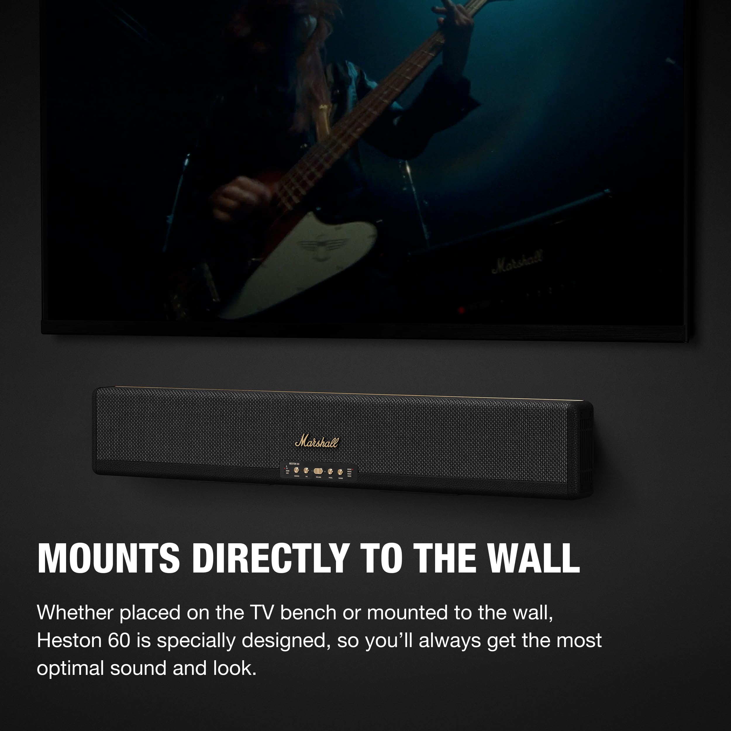 Marshall Heston 60 Soundbar - Black | Amazon.com.br
