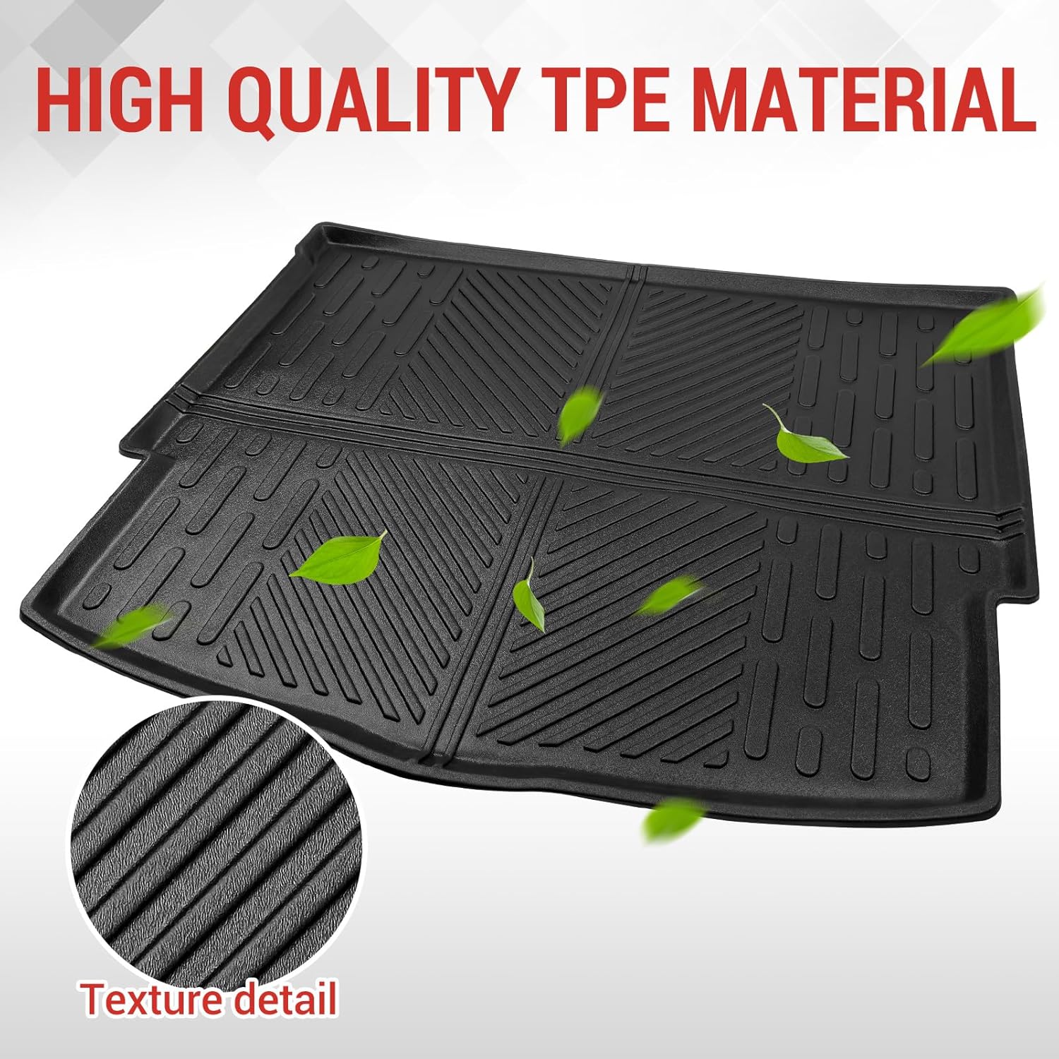 Cargo Liner Fit for 2021-2024 Nissan Rogue Cargo Mat TPE All Weather Trunk Mat for 2021 2022 2023 2024 Nissan Rogue Accessories(Non Sport Model)