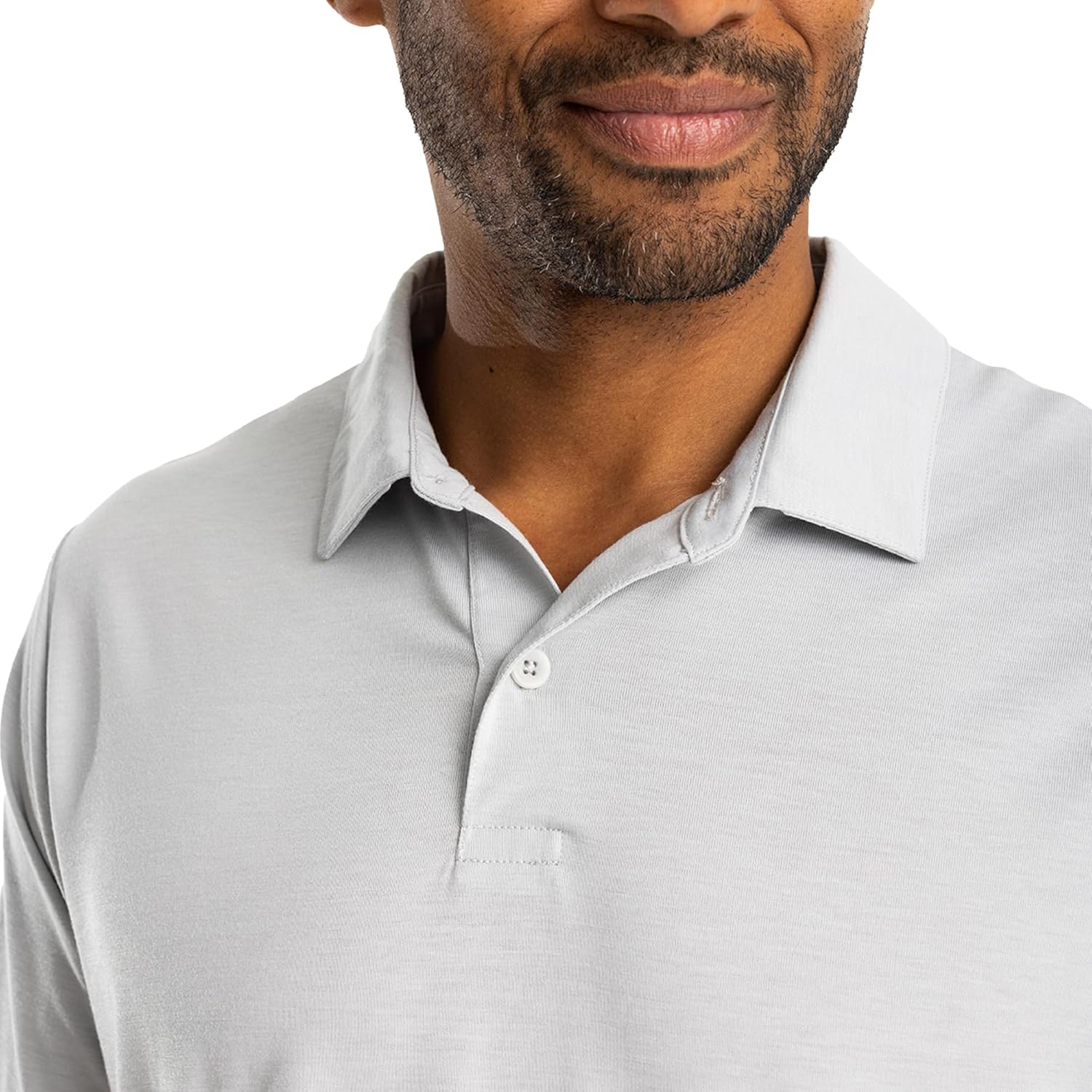 Free Fly Men’s Elevate Polo - Ultra Soft, Odor Control, Sun Protection UPF 30+ Quick-Dry Mens Polo Shirts, Short Sleeve - Image 4