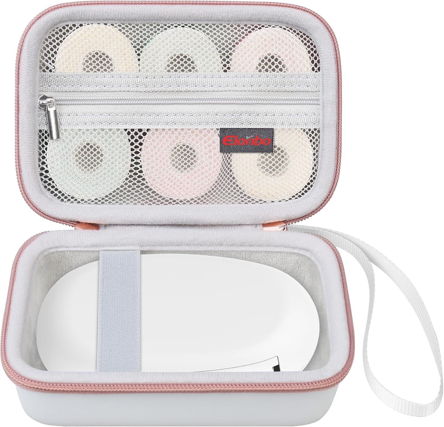 Elonbo Carrying Case for SUPVAN E10 Bluetooth Label Maker Machine, Grey