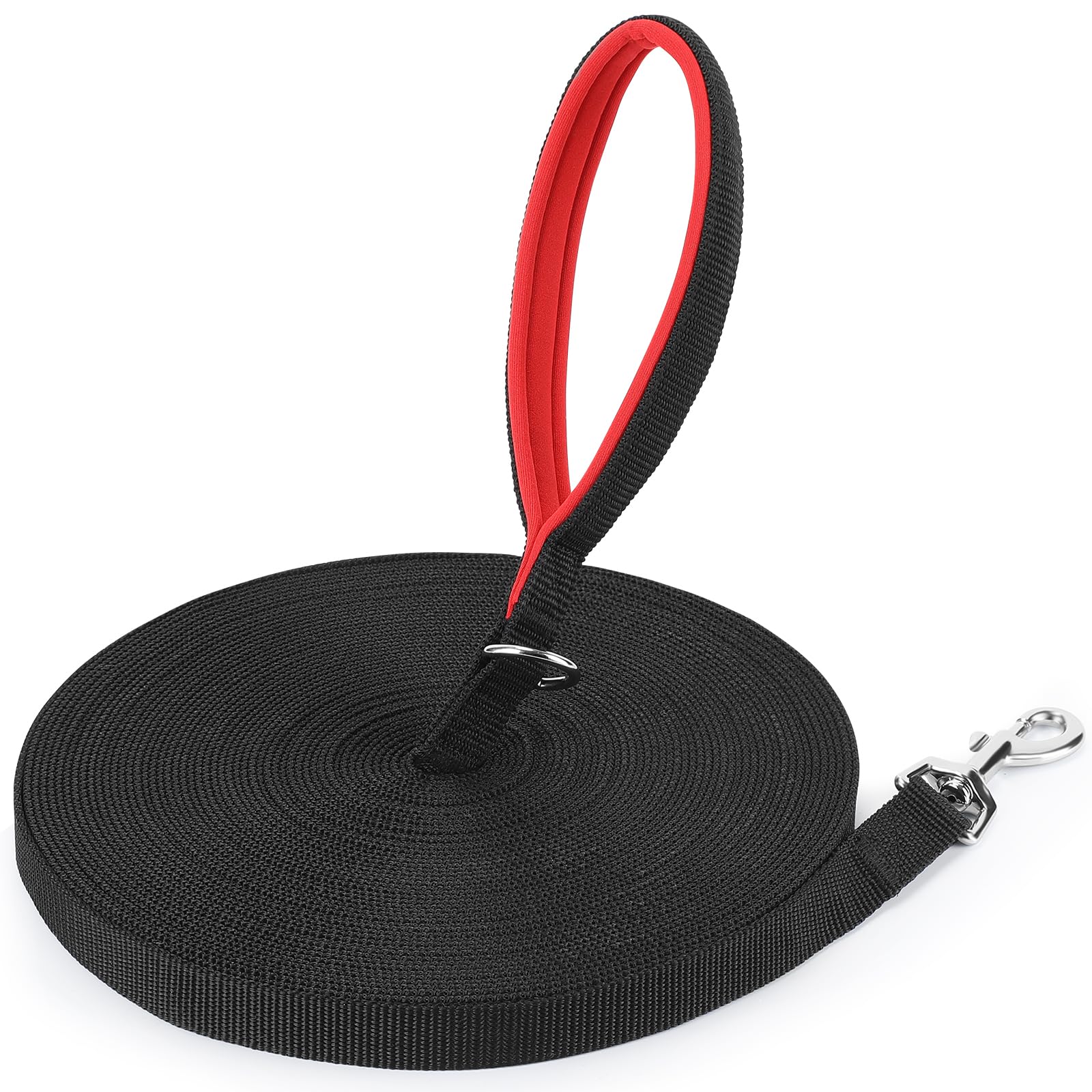 HAPPY HACHI Dog Training Lead, Long Line Nylon Leash for Small Medium Large Dogs Puppy Pets Recall Training