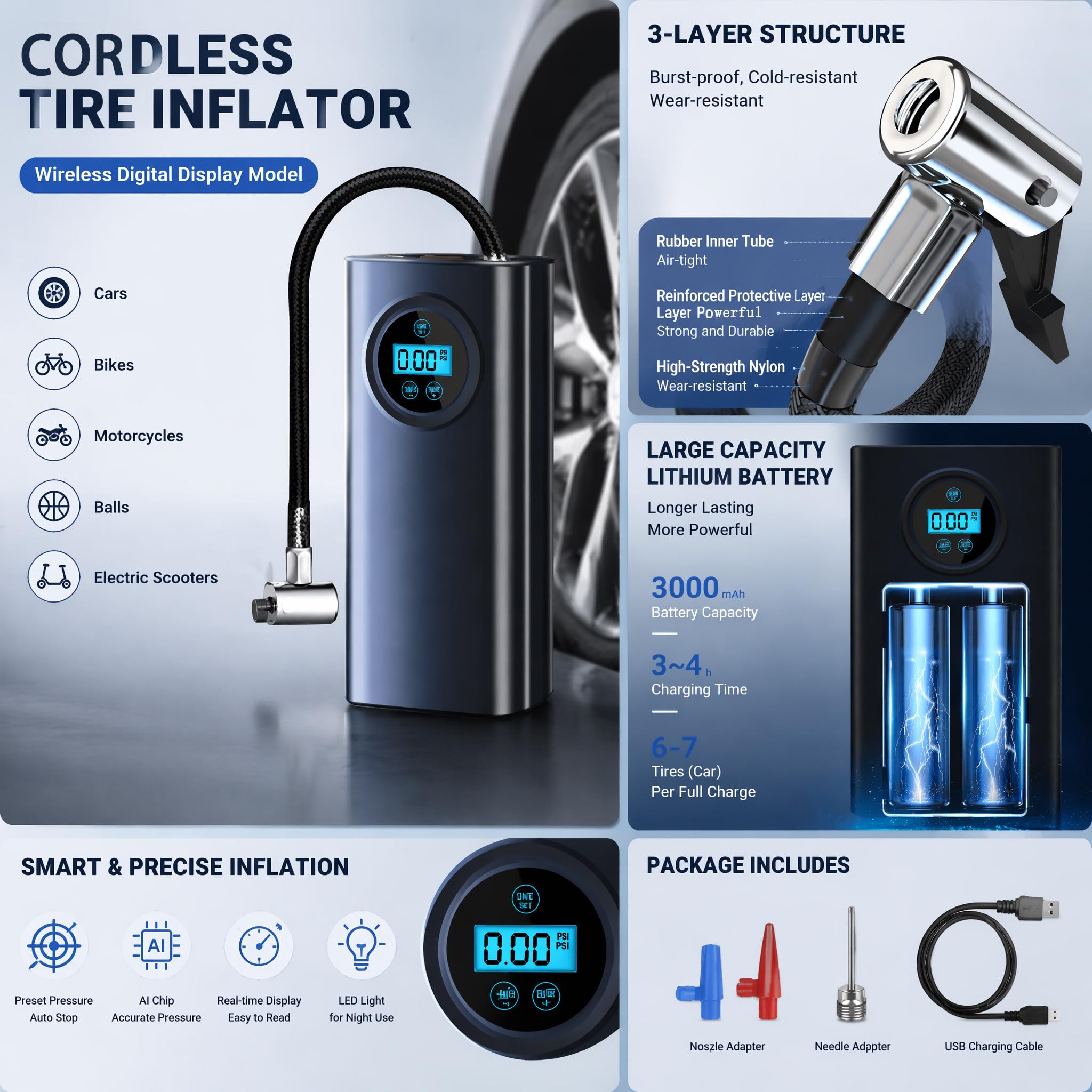 Triciclo Elettrico a Pedalata Facilitata 24 Pollici Fat Tire 3 Ruote E-Trike Adulti Batteria Rimovibile Cestino Posteriore Sovradimensionato Tutto Terreno per Anziani Spesa Black