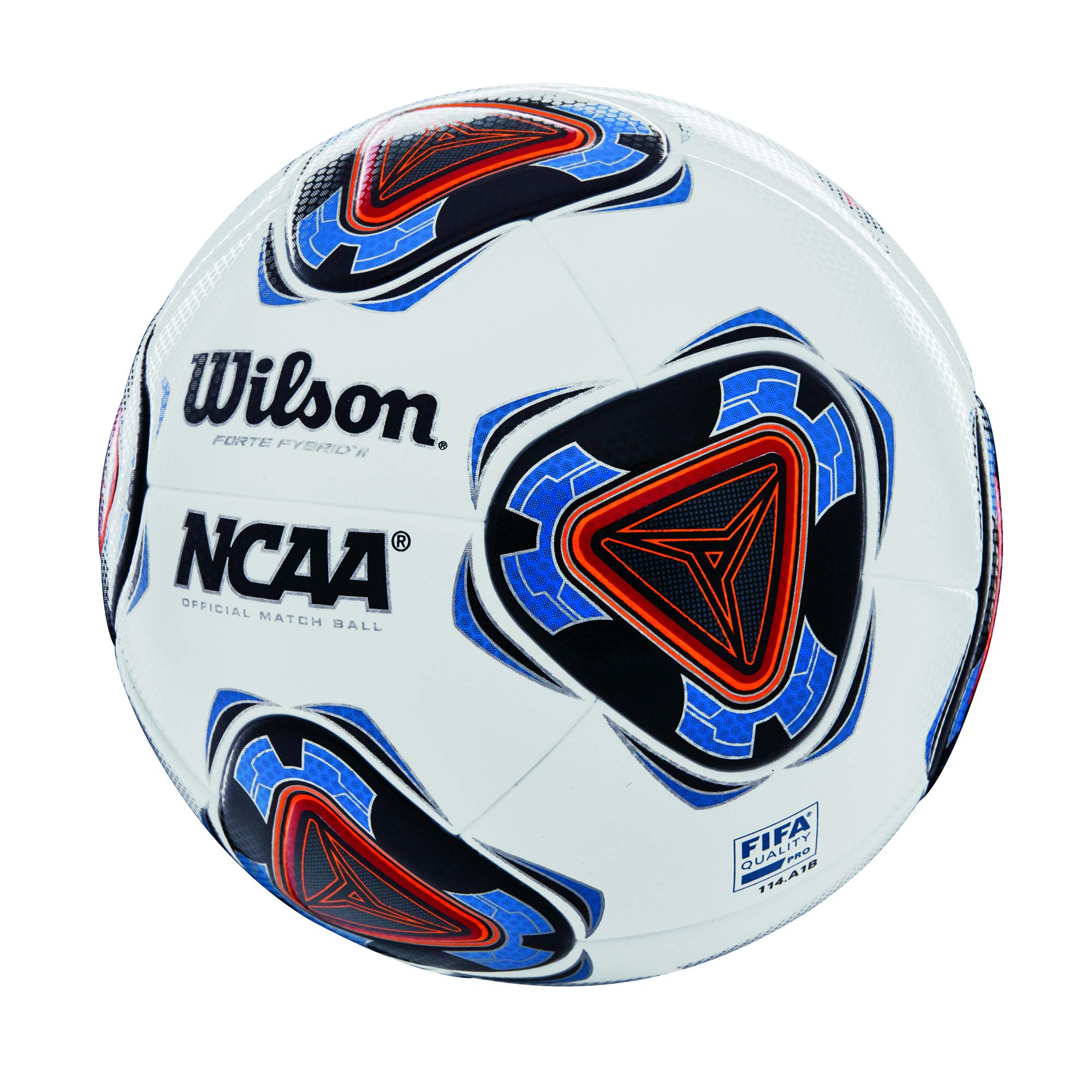WILSON NCAA Forte Fybrid II Soccer Cup Game Ball - White/Blue
