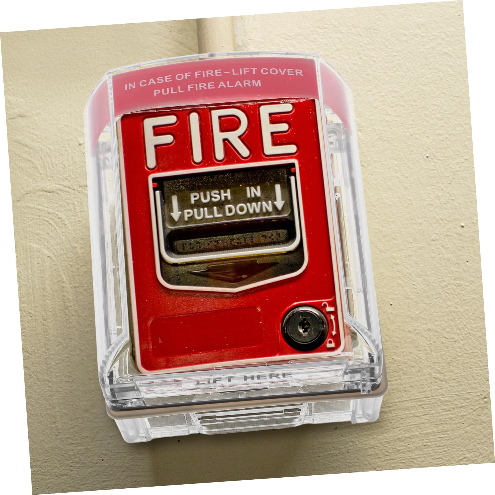 POPETPOP Interruptor para Punto de Llamada de Incendio Protector de Botón de Alarma Manual Cobertura Completa Fácil Instalación para Uso Interiores