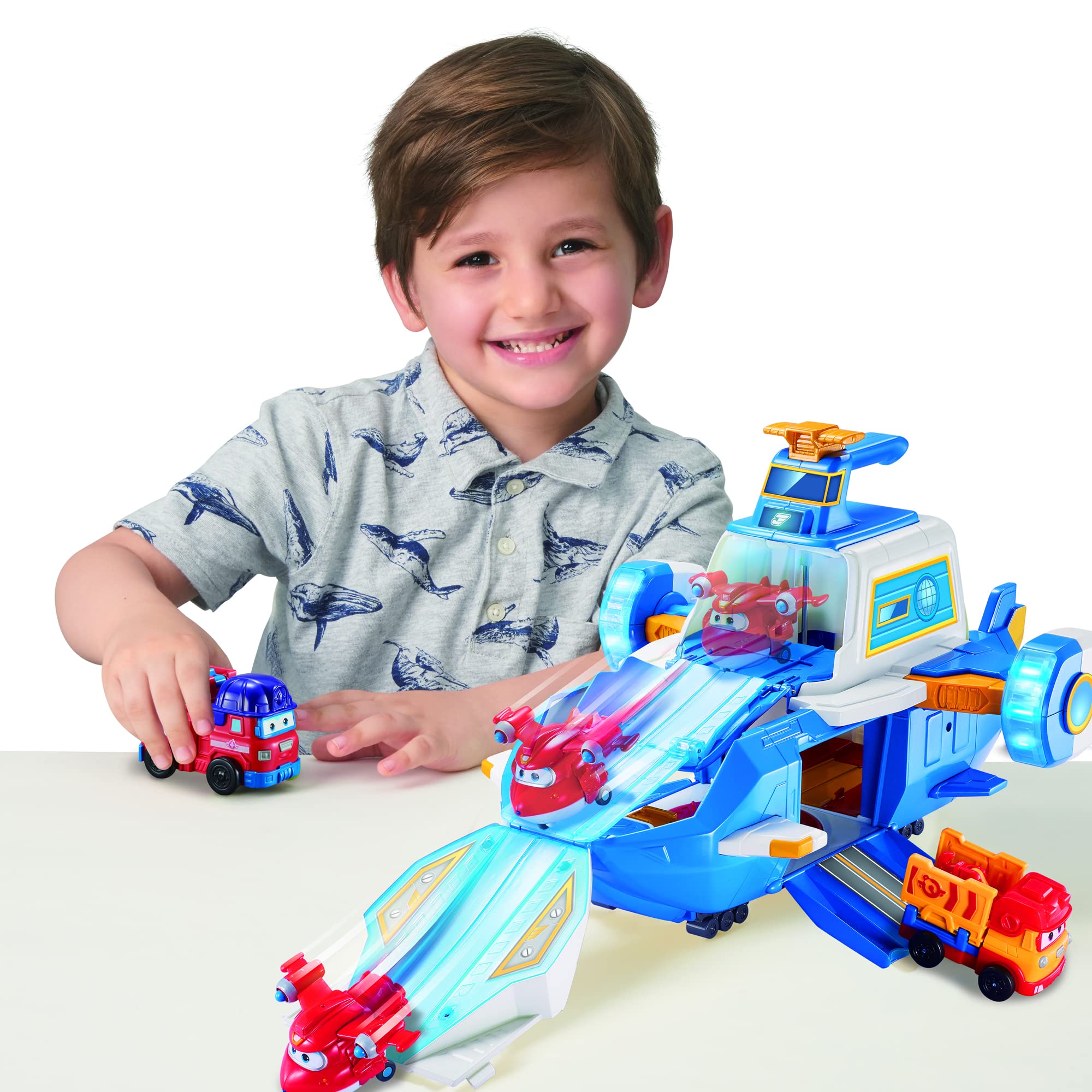 Super Wings Fanartikel: Spielzeug online kaufen Super Wings World Aircraft Playset Transforms into A Sliding Runway