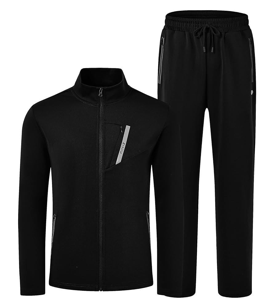 MoFiz Men Travksuit Set Full Zip Jogging Running Track Suits